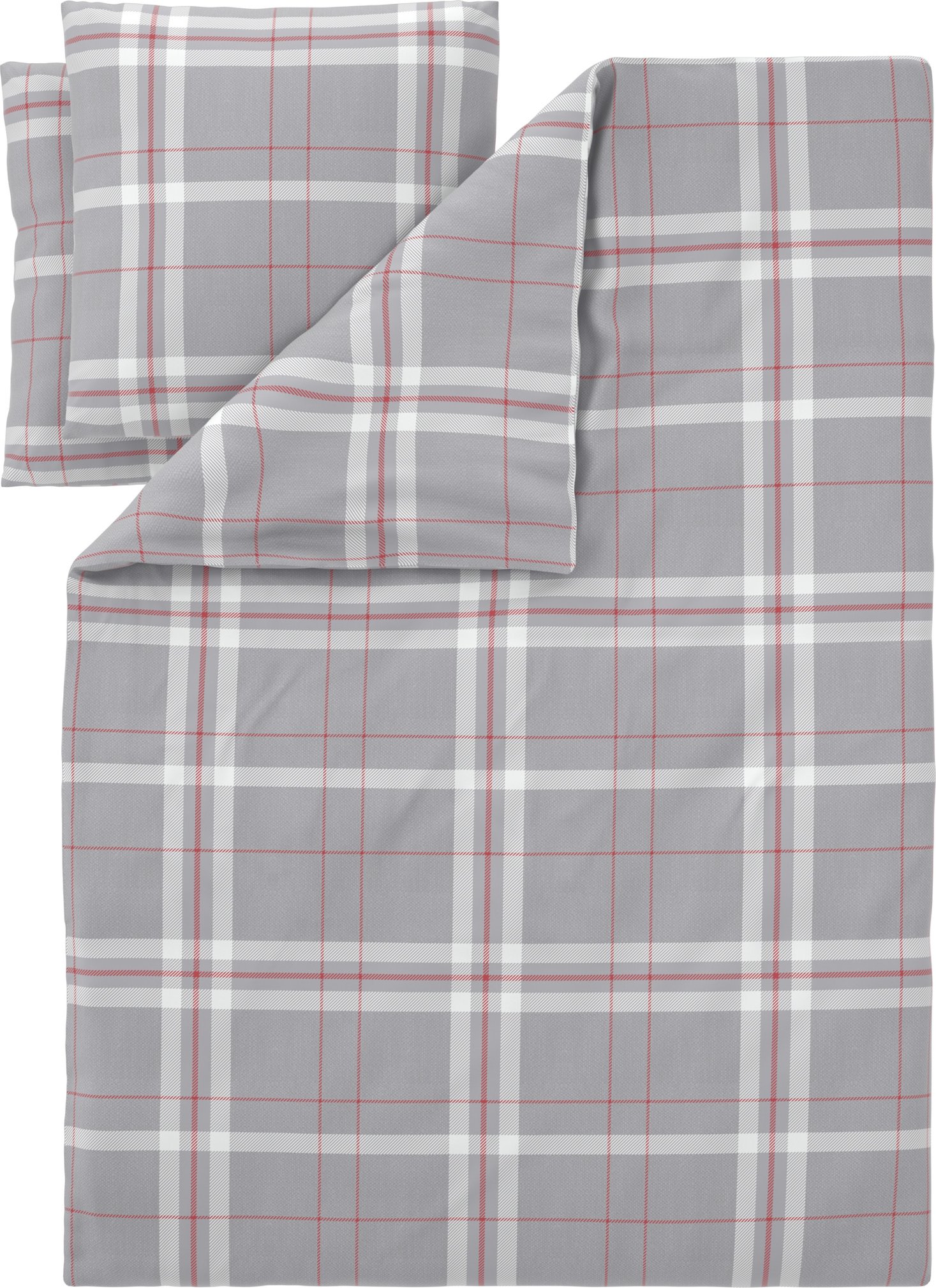 LIVARNO® Bettwäsche Fleece, 200 x 220 cm (Karo)