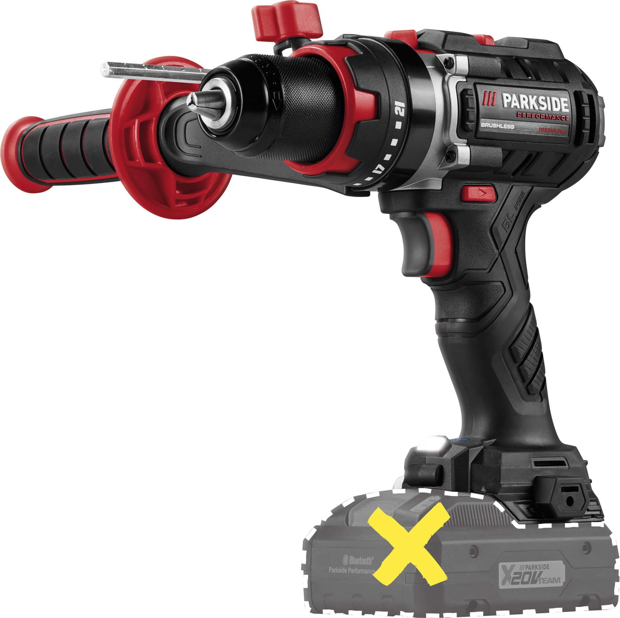 PARKSIDE PERFORMANCE® 20V Akku-Schlagbohrschrauber »PSBSAP 20-Li C3«, ohne Akku und Ladegerät