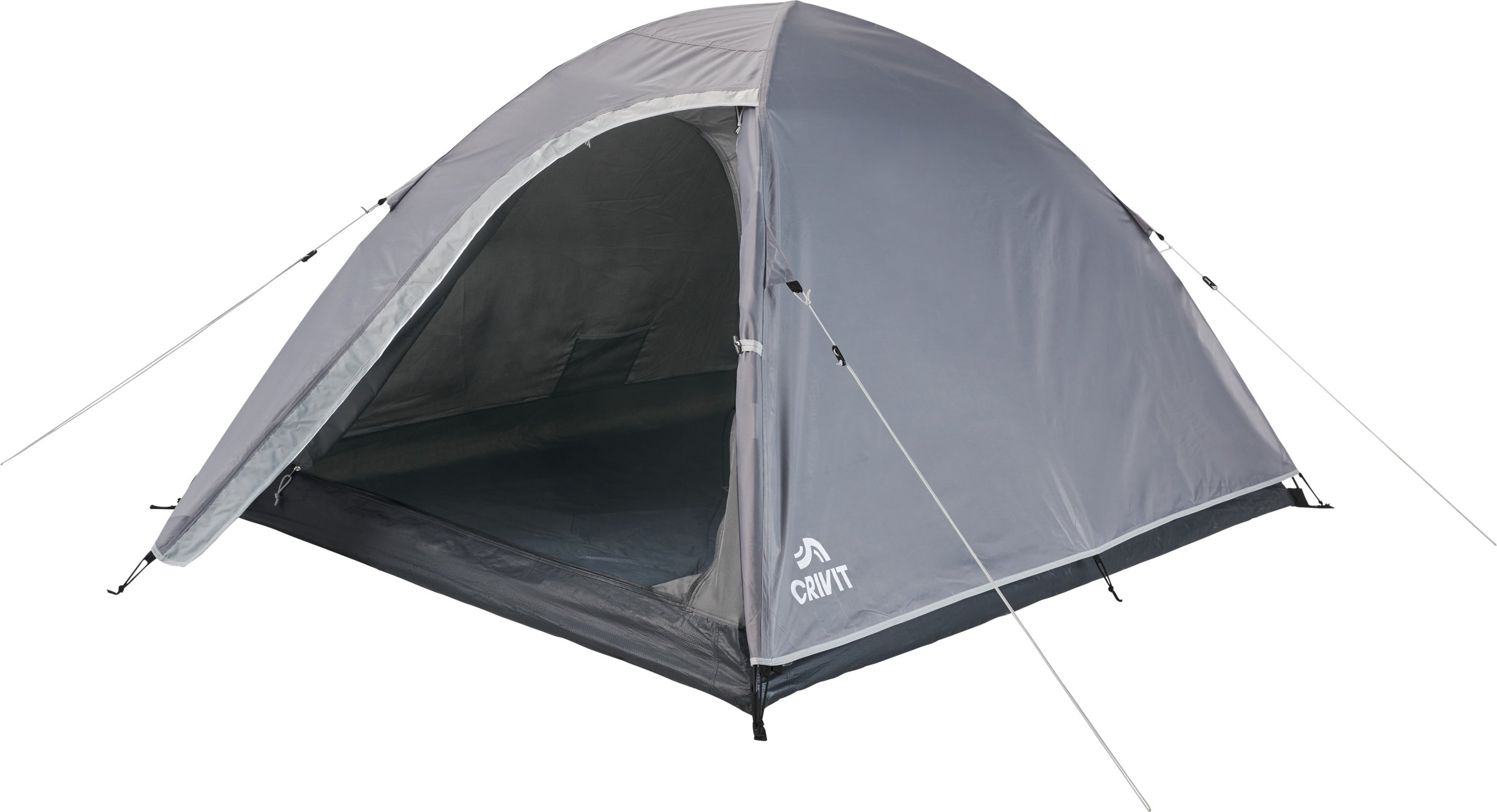 CRIVIT Campingzelt 2 Personen (Grau)