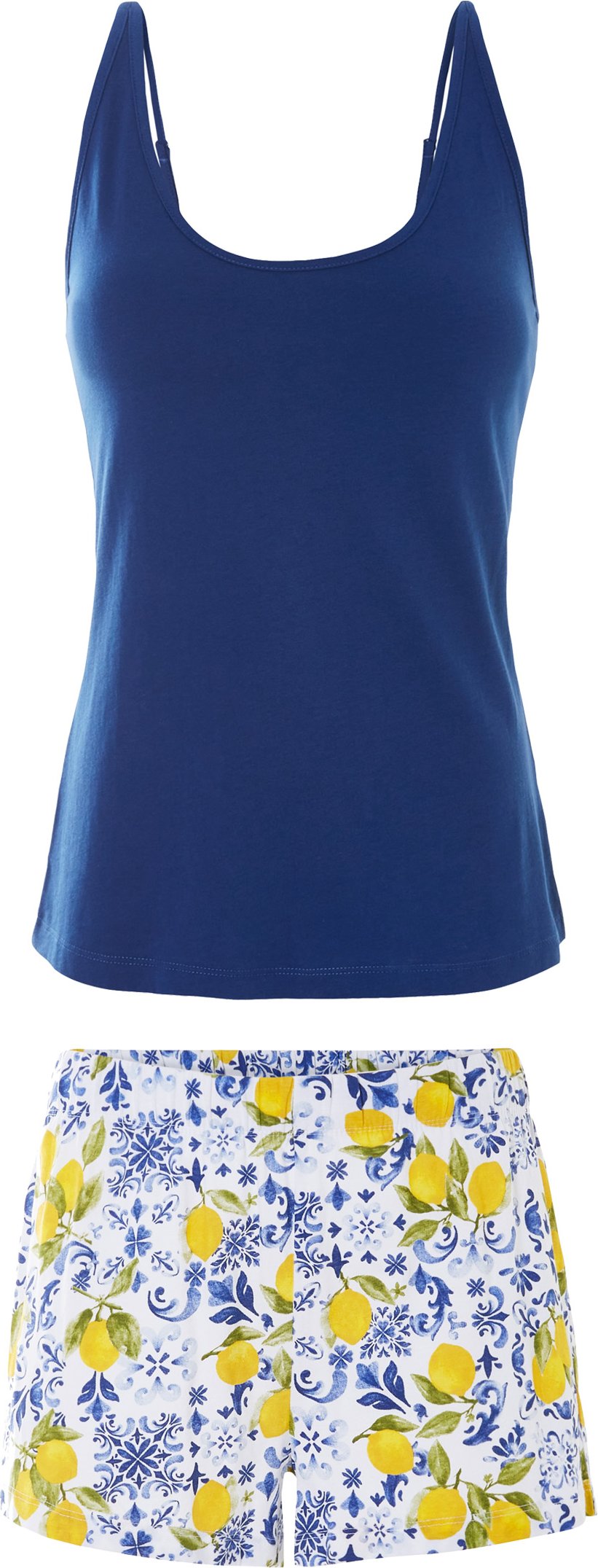 Thumbnail - esmara® Damen Shorty Pyjama (dunkelblau/weiß, XS(32/34))
