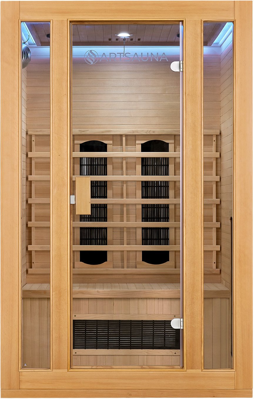 Artsauna Infrarotkabine Nyborg (Keramikstrahler, BxTxH: 120x105x190cm)