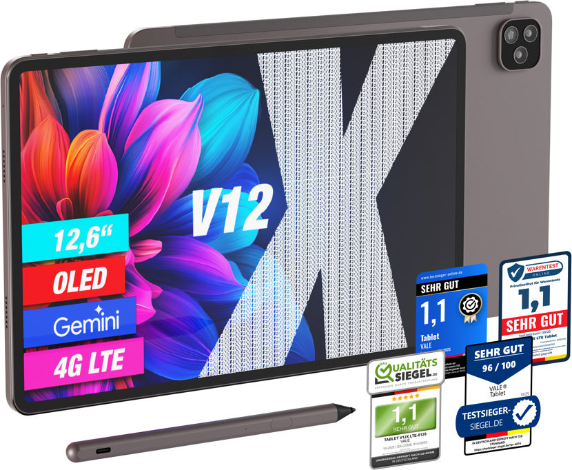 Vale GmbH Tablet »V12X LTE«, 12,6"