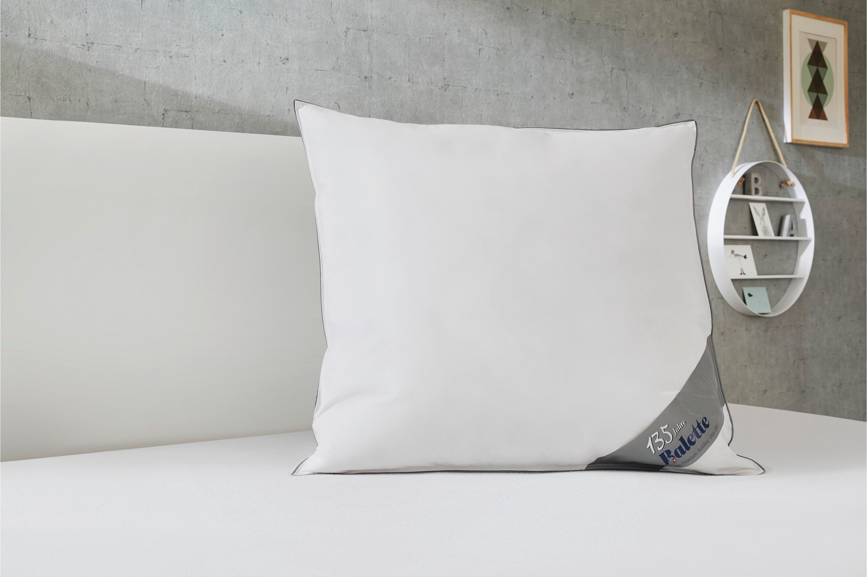 Balette 3-Kammer-Kopfkissen Premium Selection 100 % Daunen (80 x 40 cm)