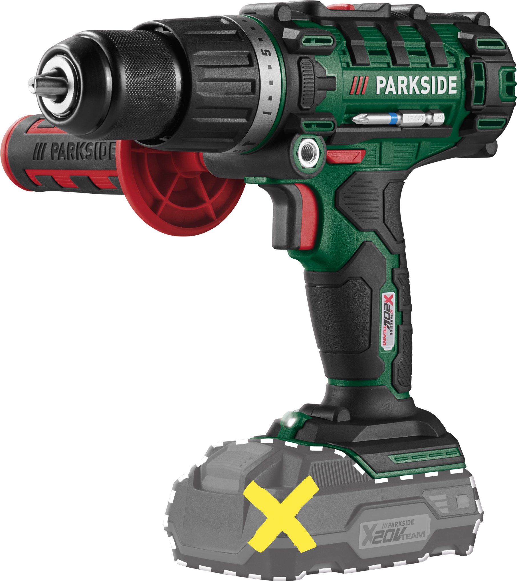 PARKSIDE® 20 V Akku-Schlagbohrschrauber »PSBSA 20-Li E4«, ohne Akku und Ladegerät