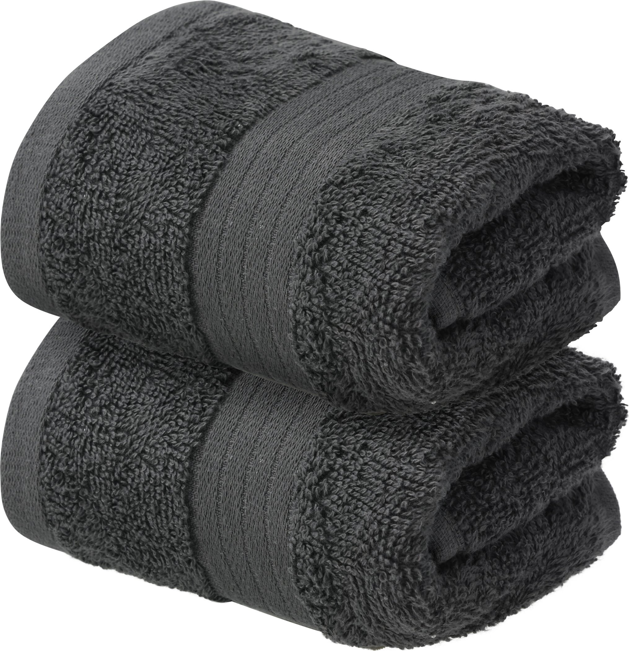 LIVARNO® Frottier-Handtücher, 2 Stück (Grau) - Mindestbestellmenge 2