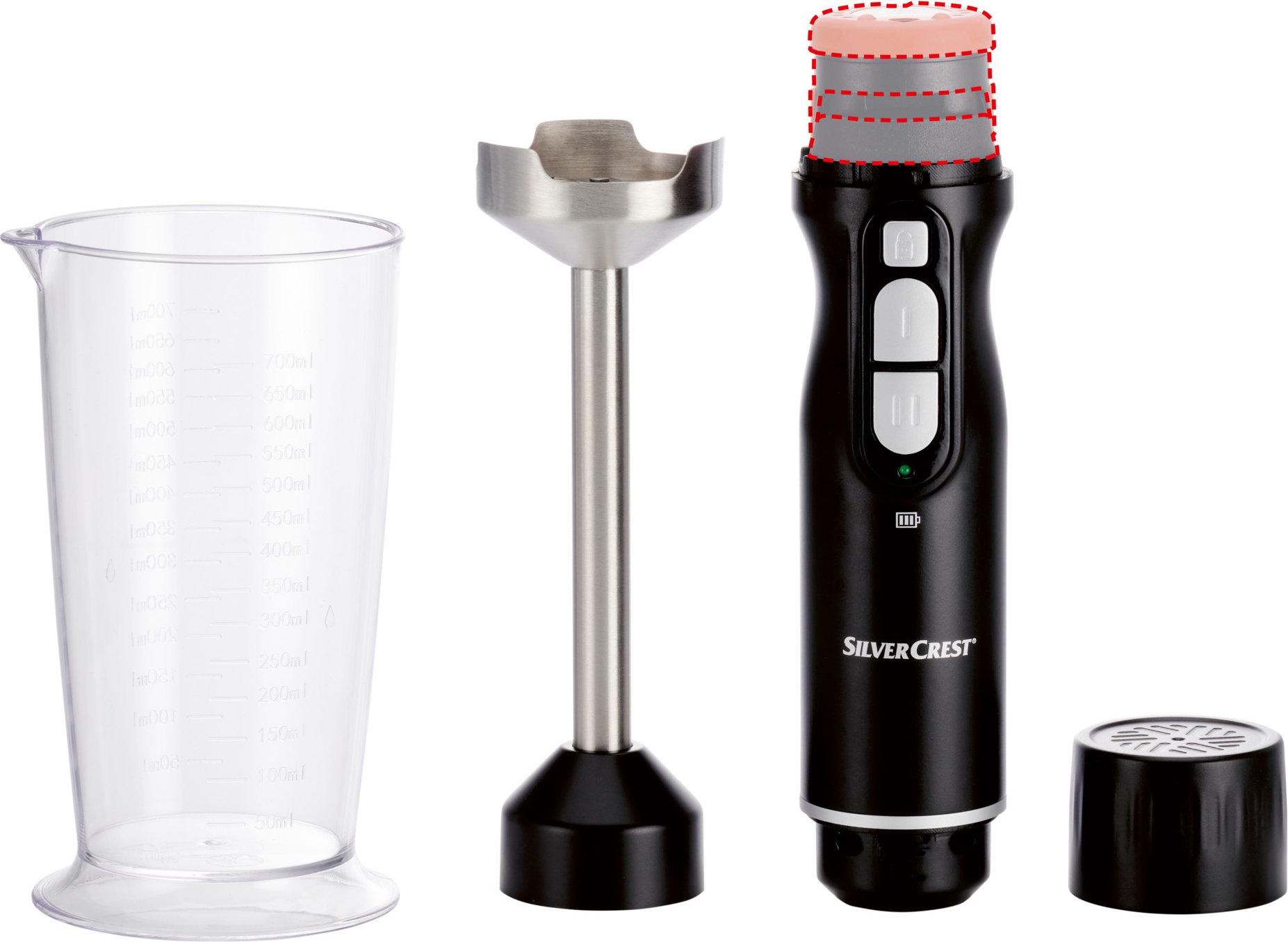 SILVERCREST® KITCHEN TOOLS 12V-Akku-Stabmixer SSMA 12 A1, inkl. Messbecher