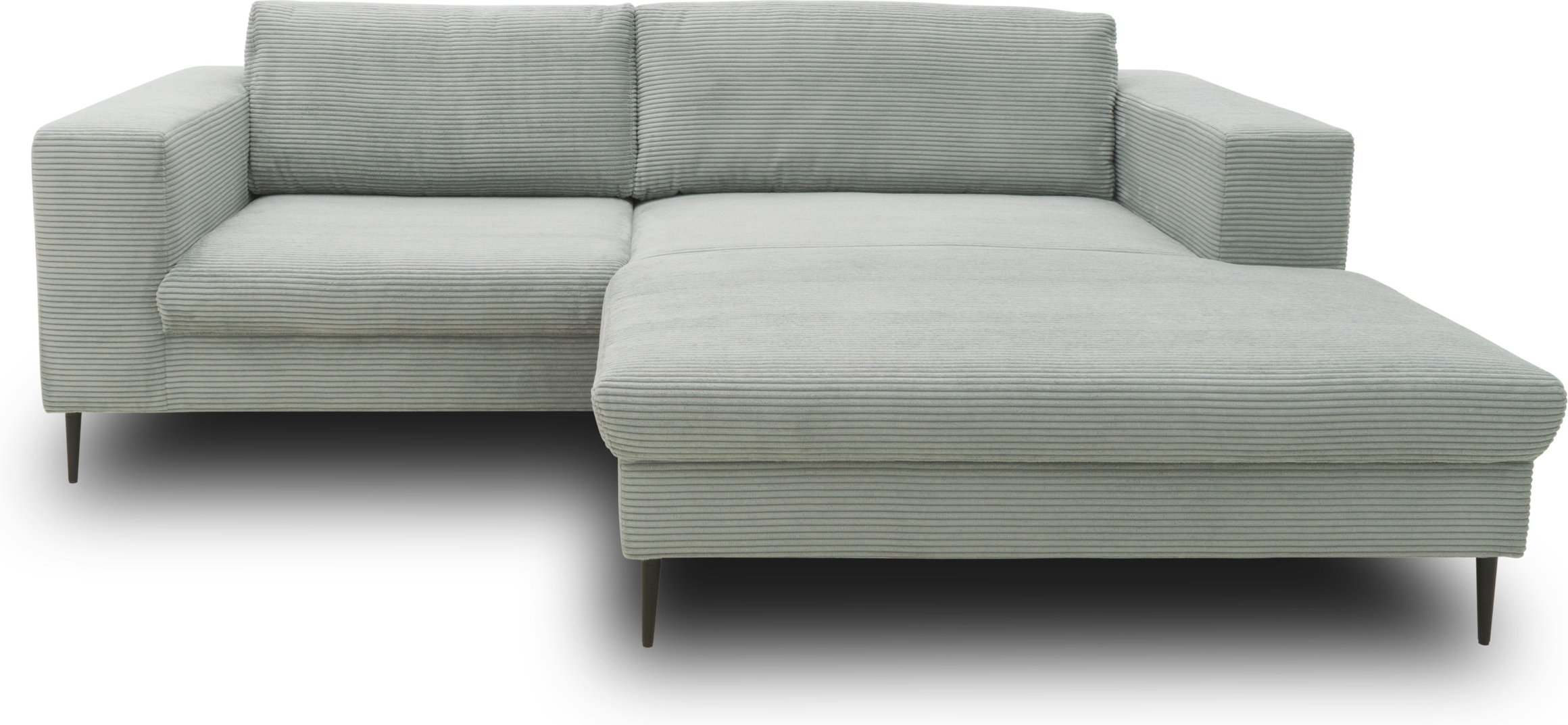 Domo Ecksofa »Modica«, mit Longchair (davorstehend rechts, 244x173cm, Hellgrau)