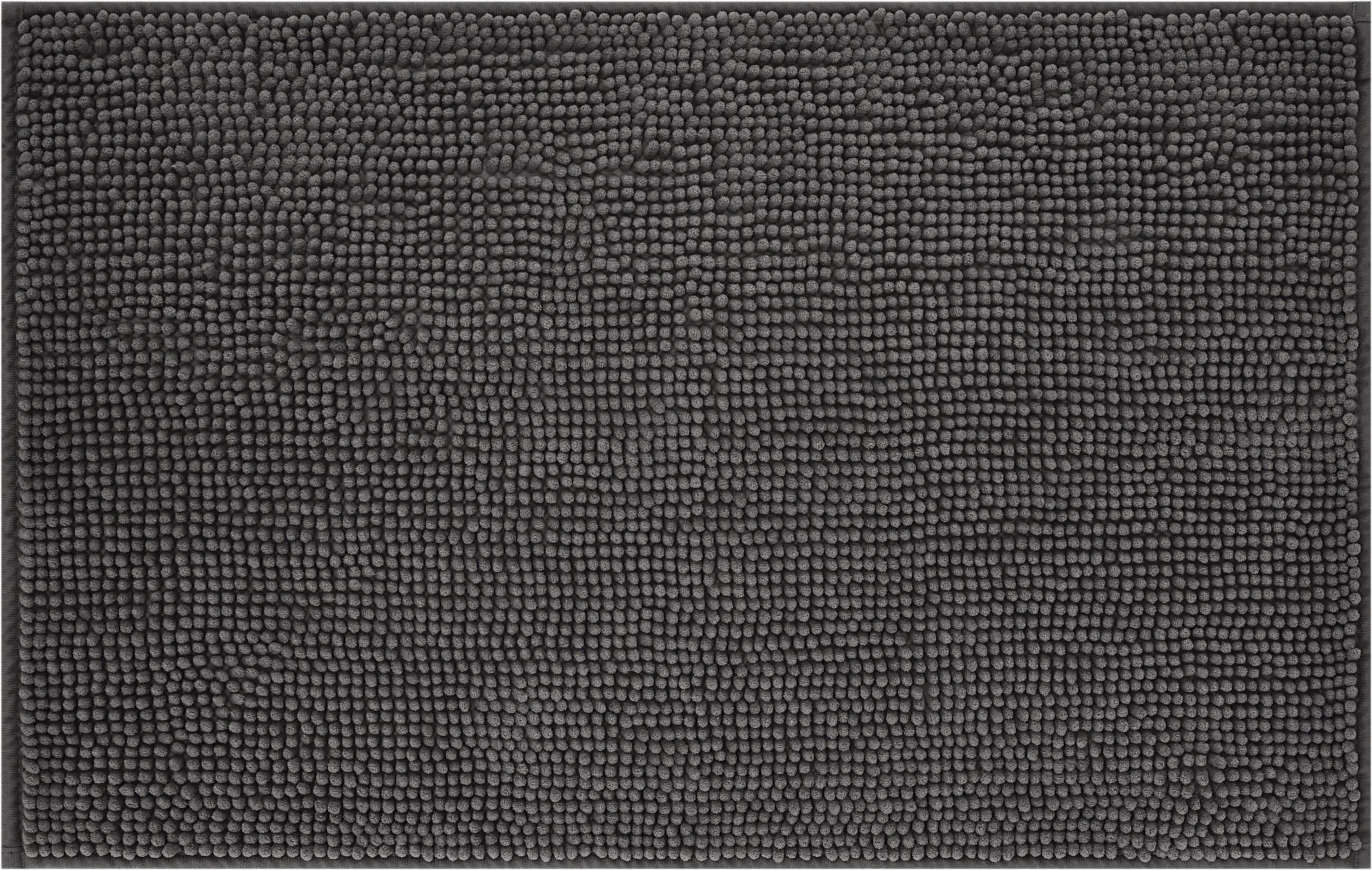 LIVARNO® Badematte Chenille Basic 50x80cm (Anthrazit)
