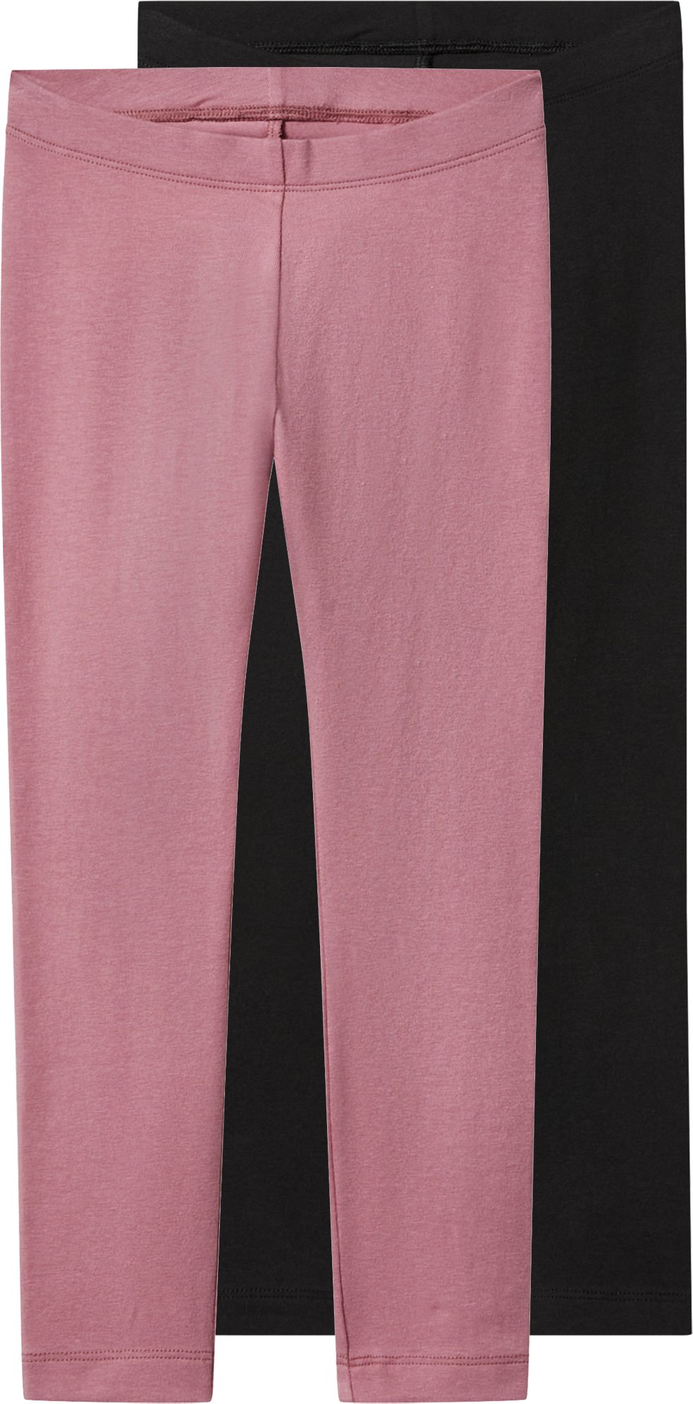 lupilu® Kleinkinder Mädchen Leggings 2 Stück (schwarz/lila, 122/128)