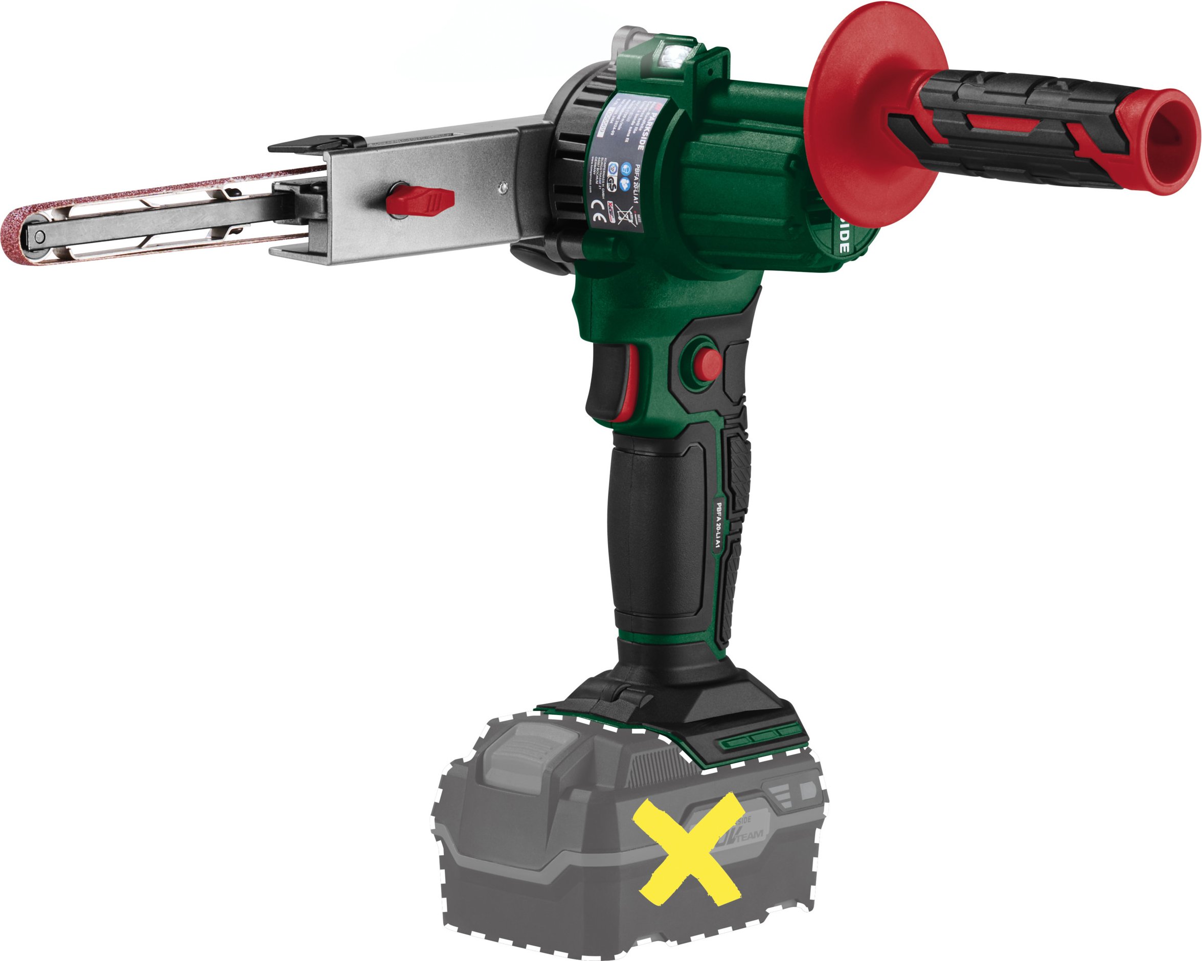 PARKSIDE® 20 V Akku-Bandfeile »PBFA 20-Li A1«, ohne Akku und Ladegerät""