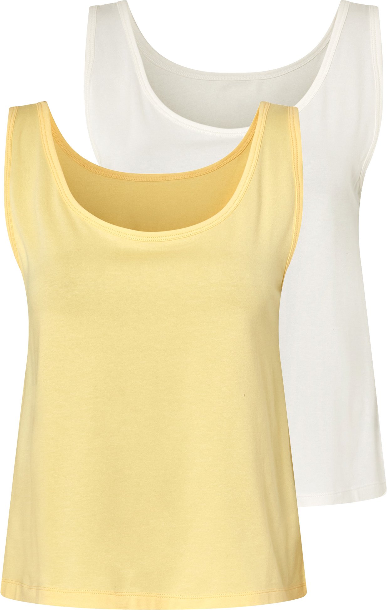 Thumbnail - esmara® Damen Top (weiß/gelb, XS(32/34))
