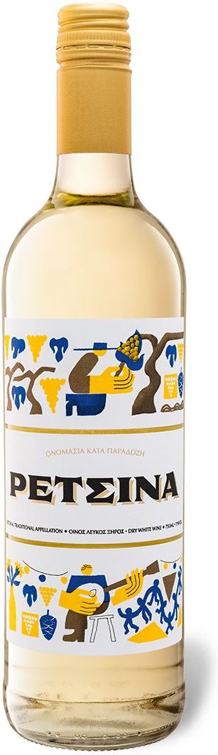 Retsina trocken, Weißwein