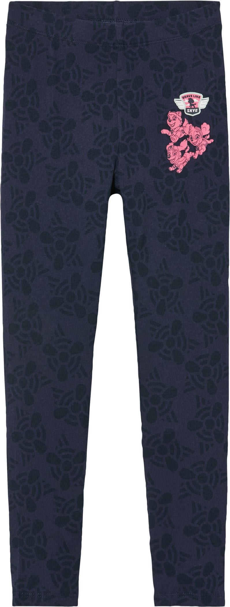 Thumbnail - Kleinkinder Mädchen Leggings Rippe (navy, 110/116)