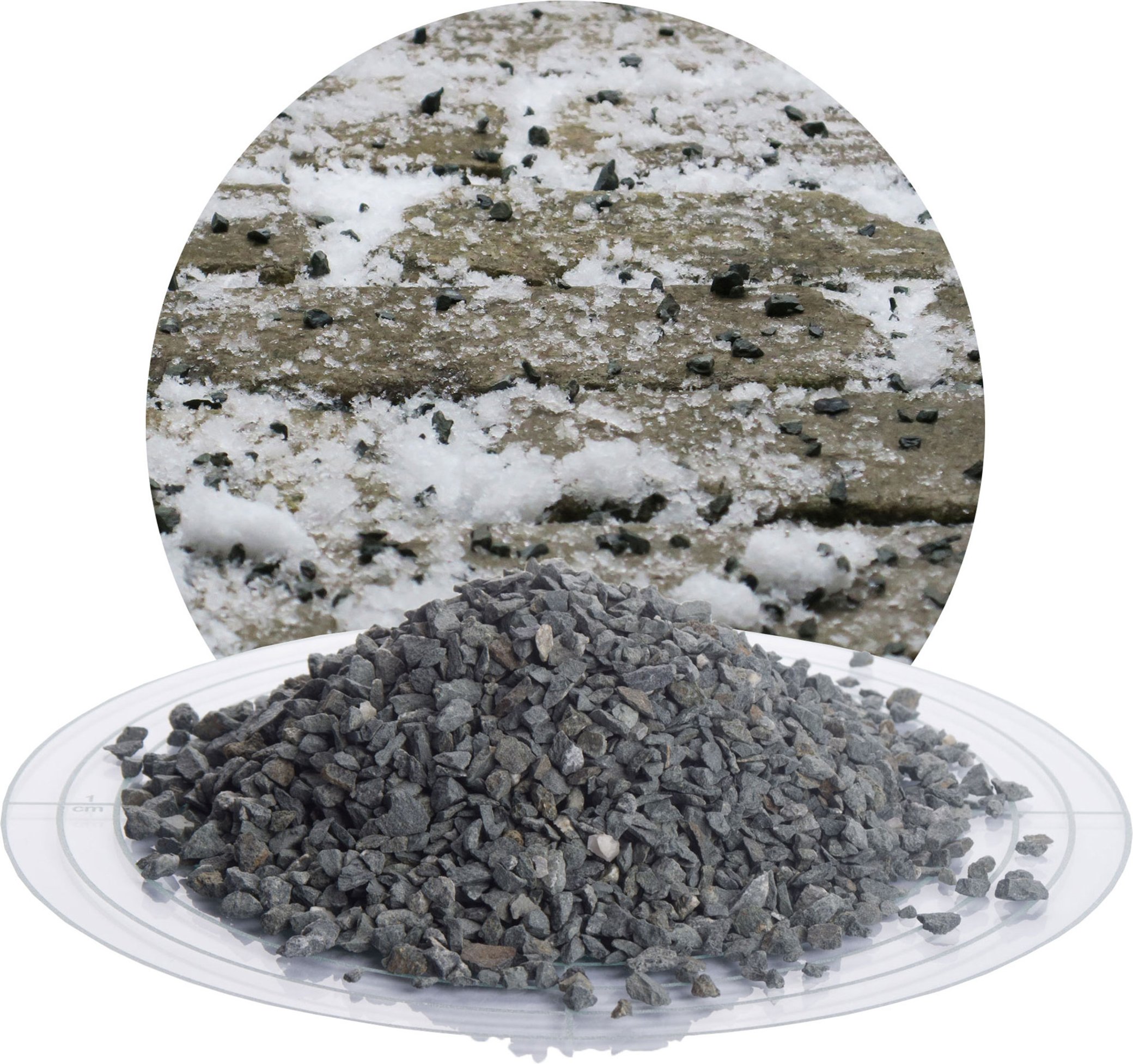 Schicker Mineral Diabas Streusplitt (2-5 mm, 25 kg, Grau)