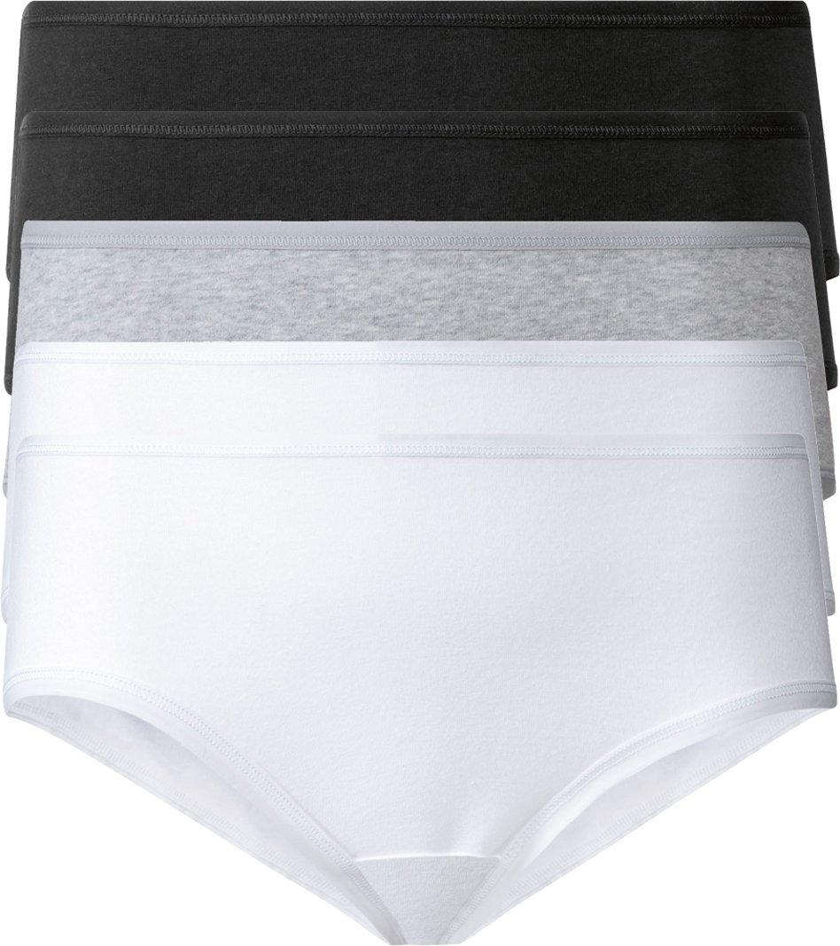 Thumbnail - esmara® Damen Hipster, 5 Stück (XS(32/34), schwarz/grau/weiß)