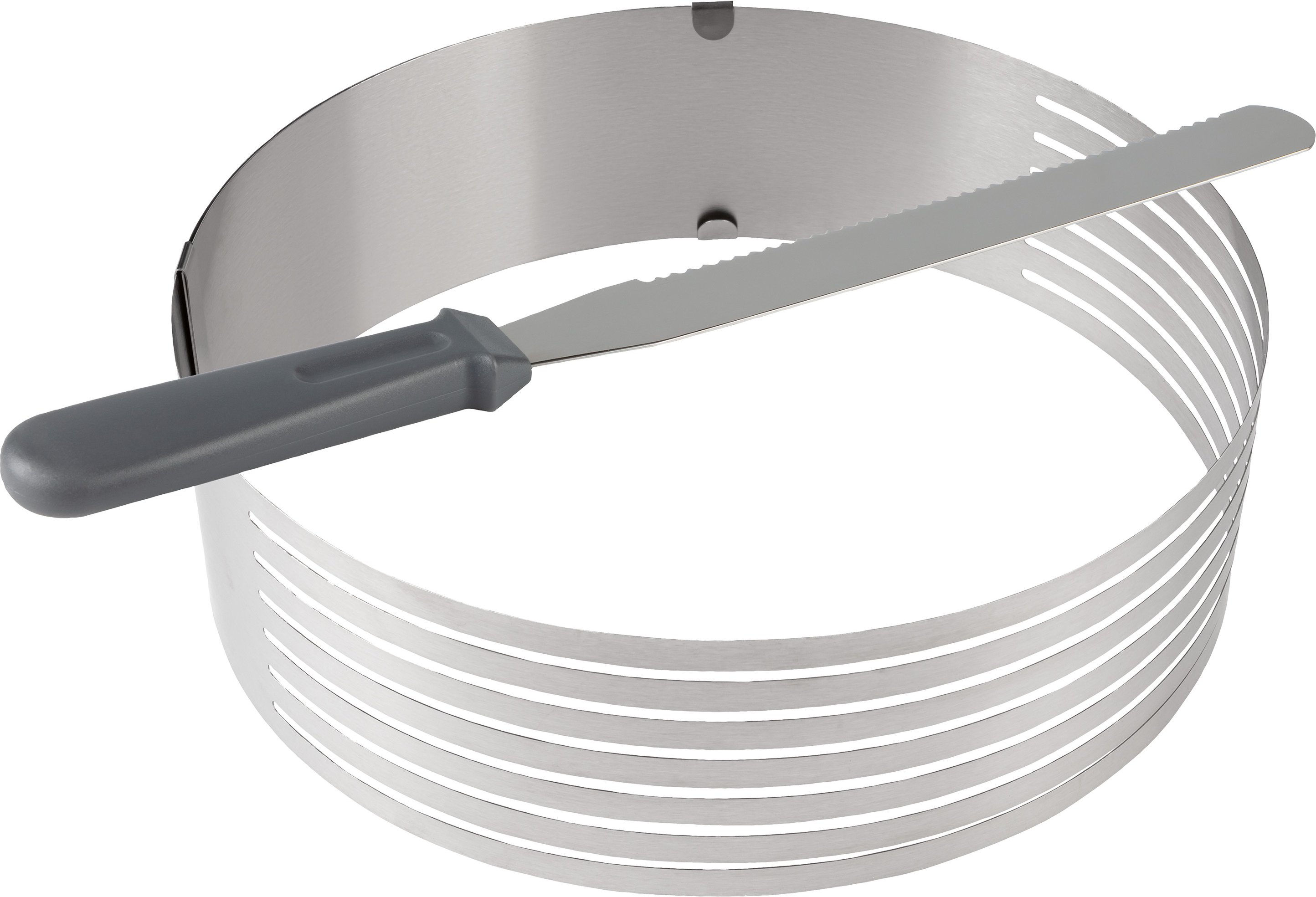 ERNESTO® Tortenbodenheber/ Kuchenschneidhilfe inkl. Messer (Kuchenschneidhilfe)