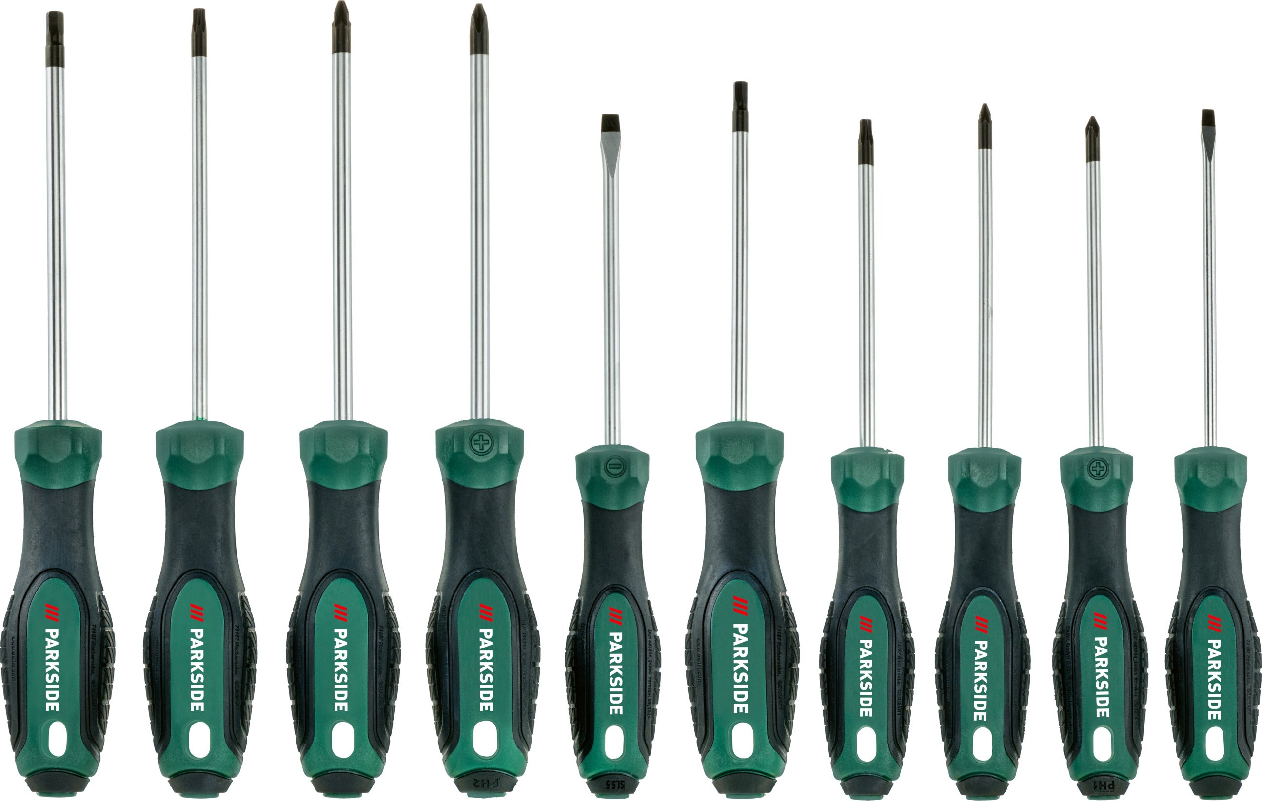 PARKSIDE® Schraubendreher-Set (Schraubendreher-Satz 10tlg.)