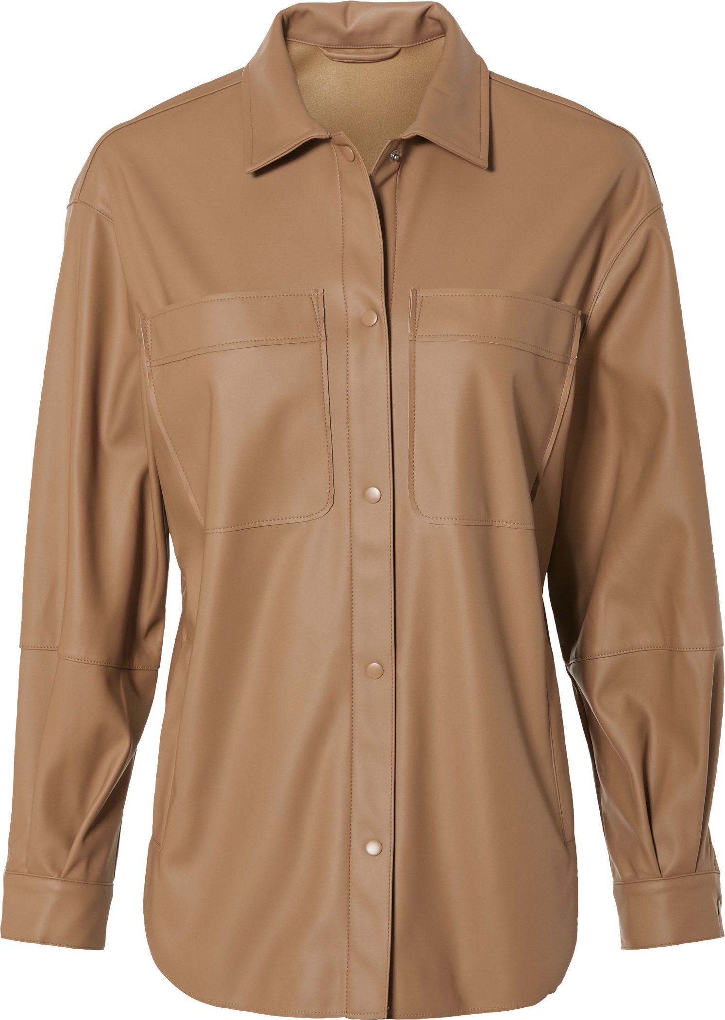 Thumbnail - esmara® Damen Shacket Lederoptik (Braun, XS(32/34))