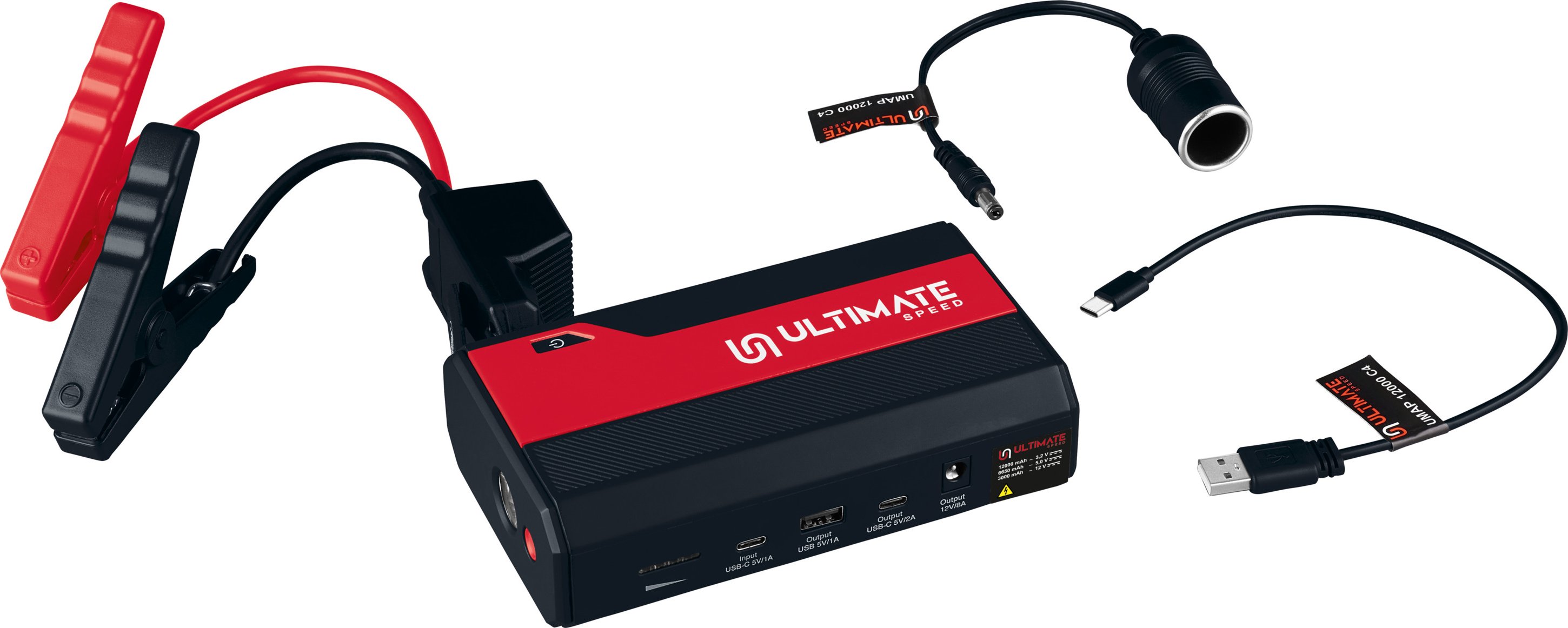 ULTIMATE SPEED® Mobile Autostarthilfe »UMAP 12000 C4«, mit Powerbank