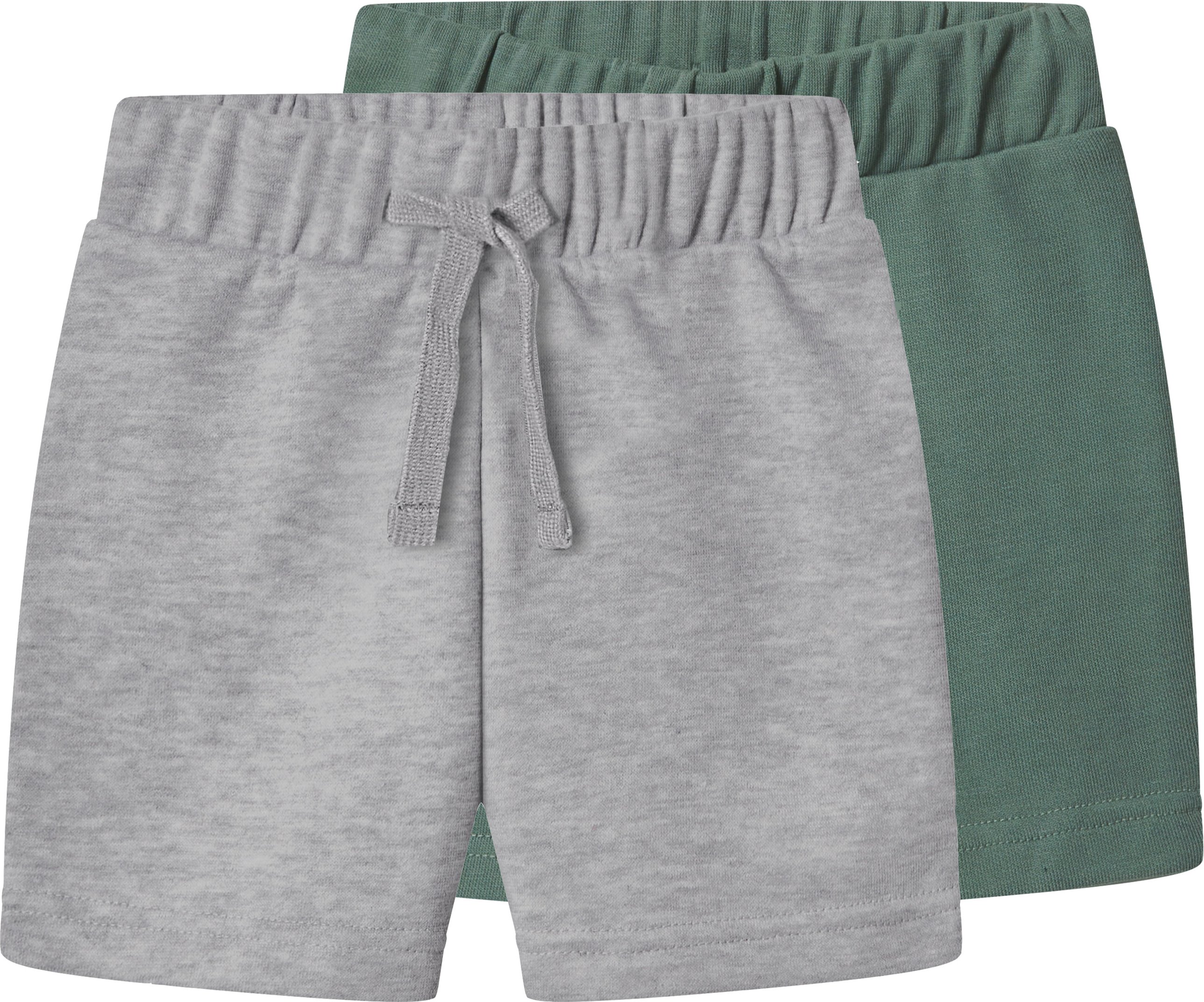 lupilu® Kleinkinder Sweatshorts, 2 Stück (grau/khaki, 110/116)