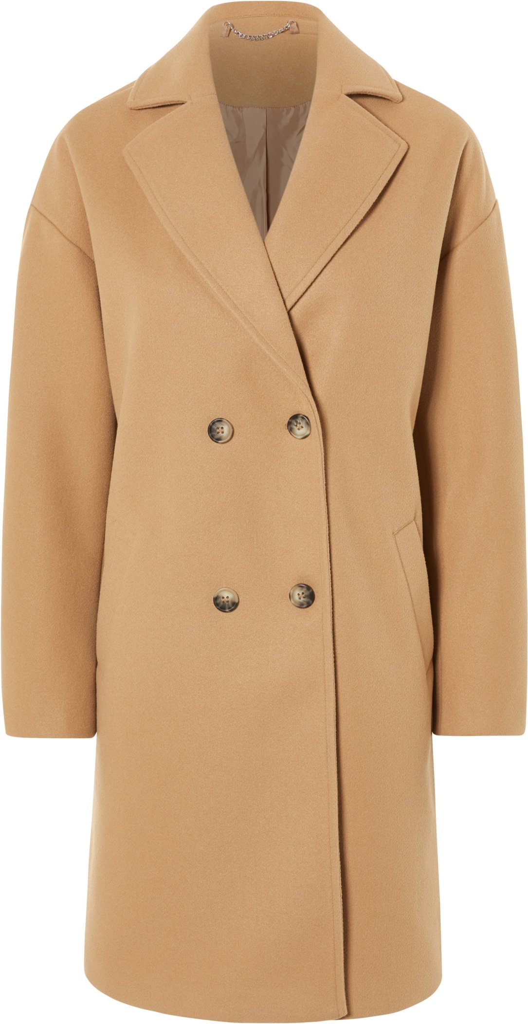 esmara® Damen Mantel Wolloptik (camel, 38)