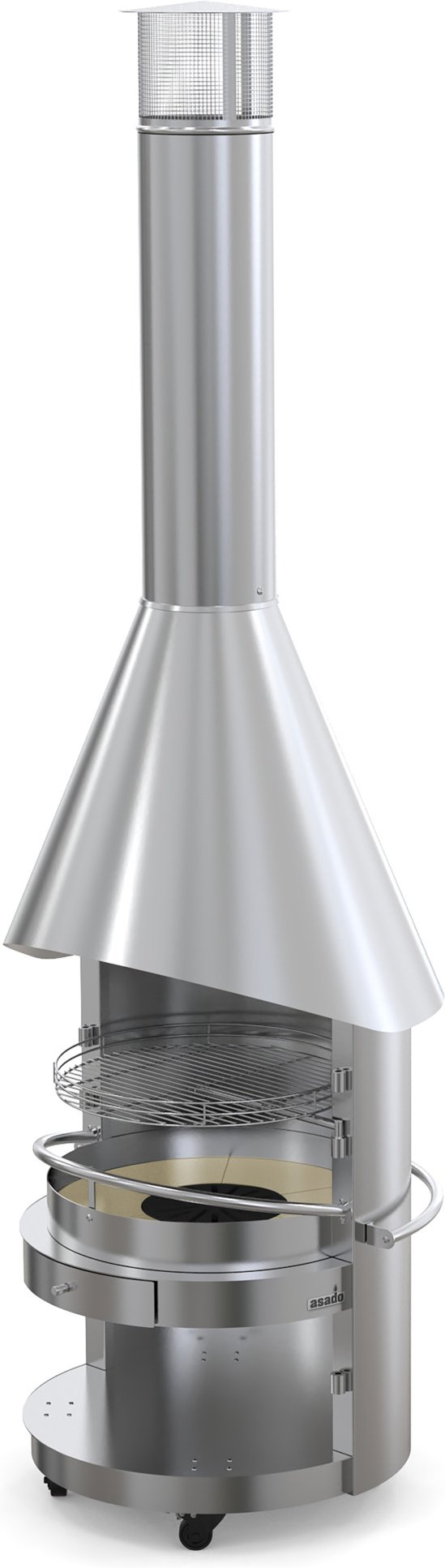 asado® Garten-Grillkamin Fuego ES Edelstahl