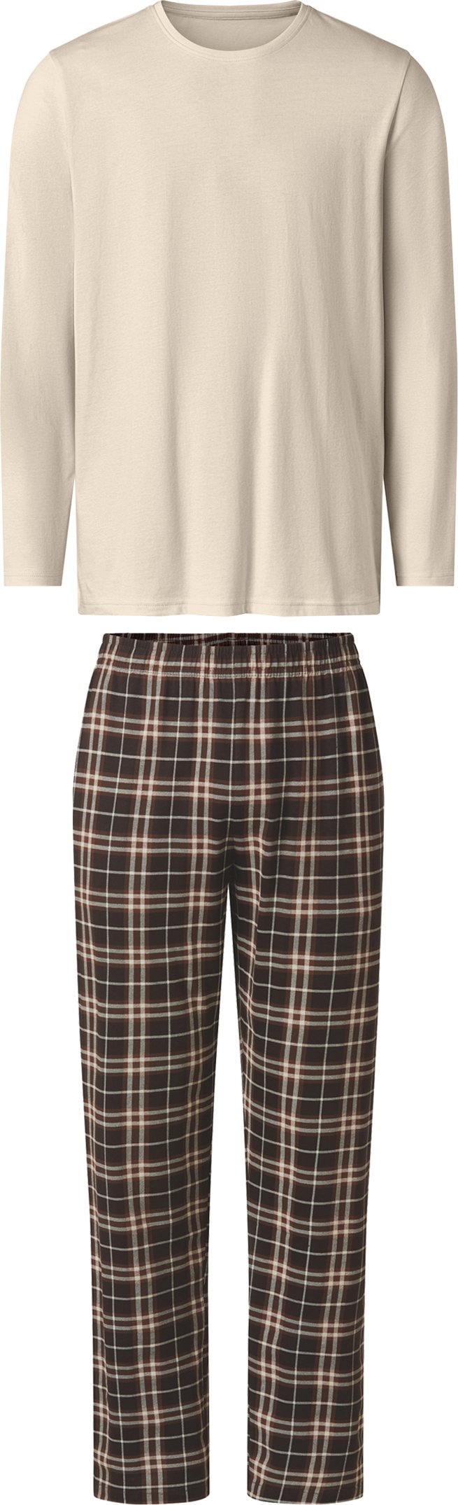 Thumbnail - esmara Men Herren Pyjama (beige/braun, XXL (60/62))