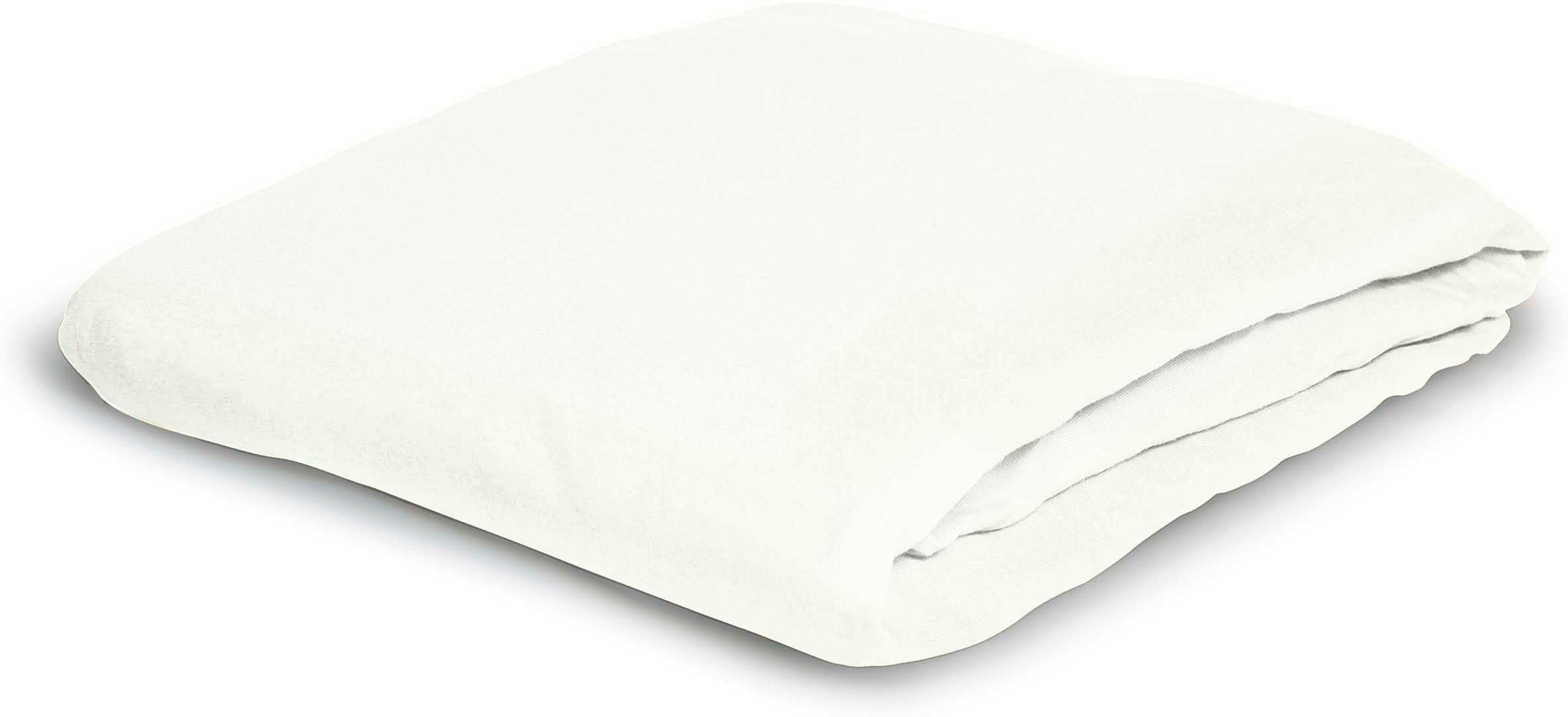 Bierbaum Jersey Spannbetttuch 1002 (190 x 200 cm, 10 weiss)