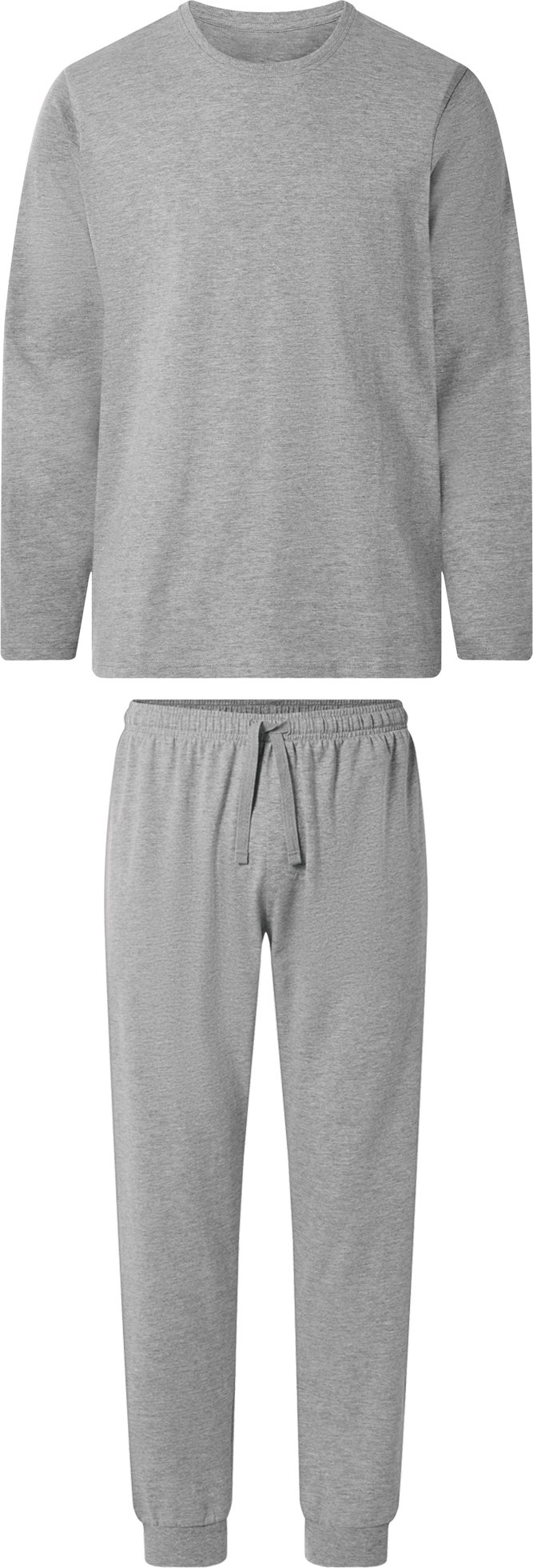 esmara Men Herren Pyjama lang/lang (Grau, S (44/46))