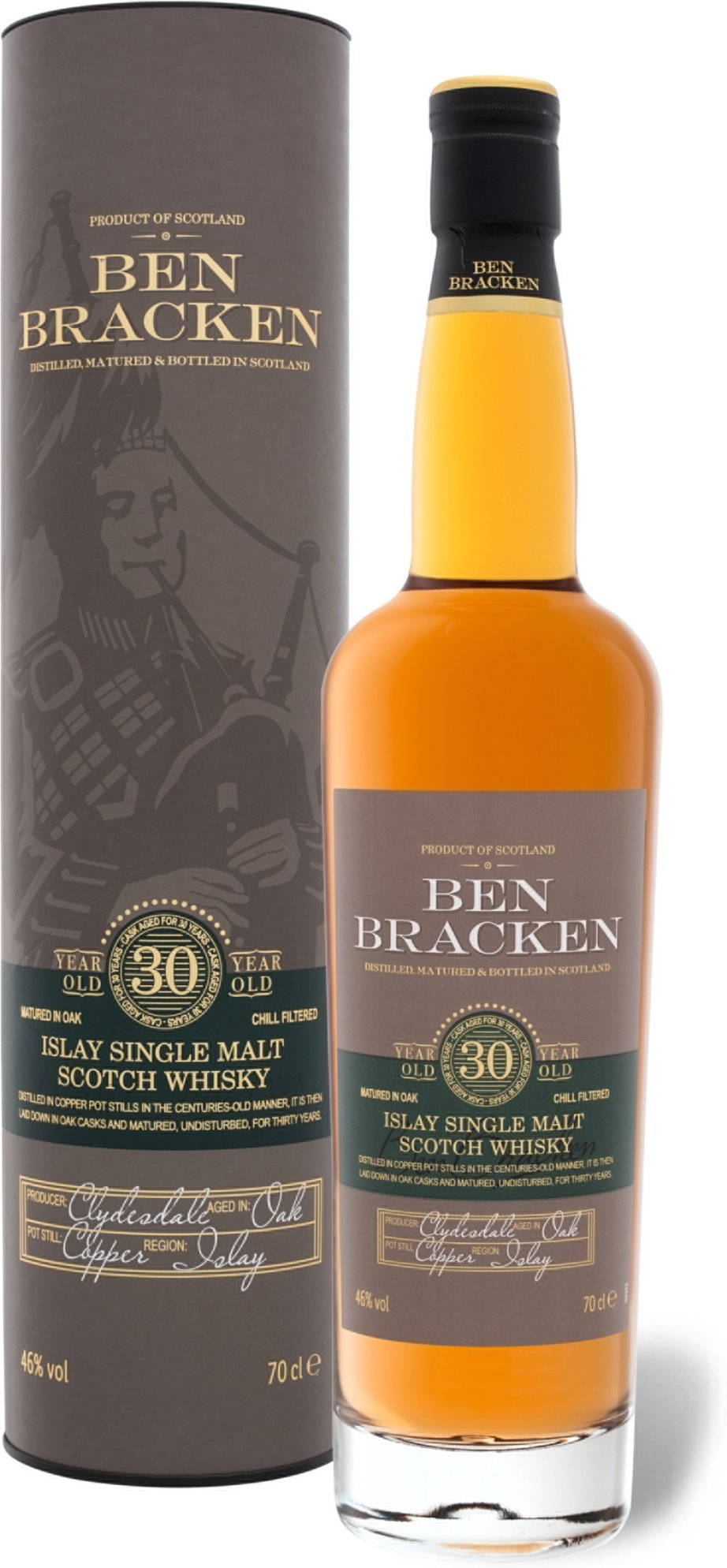 Ben Bracken Islay Single Malt Scotch Whisky 30 Jahre 46% Vol