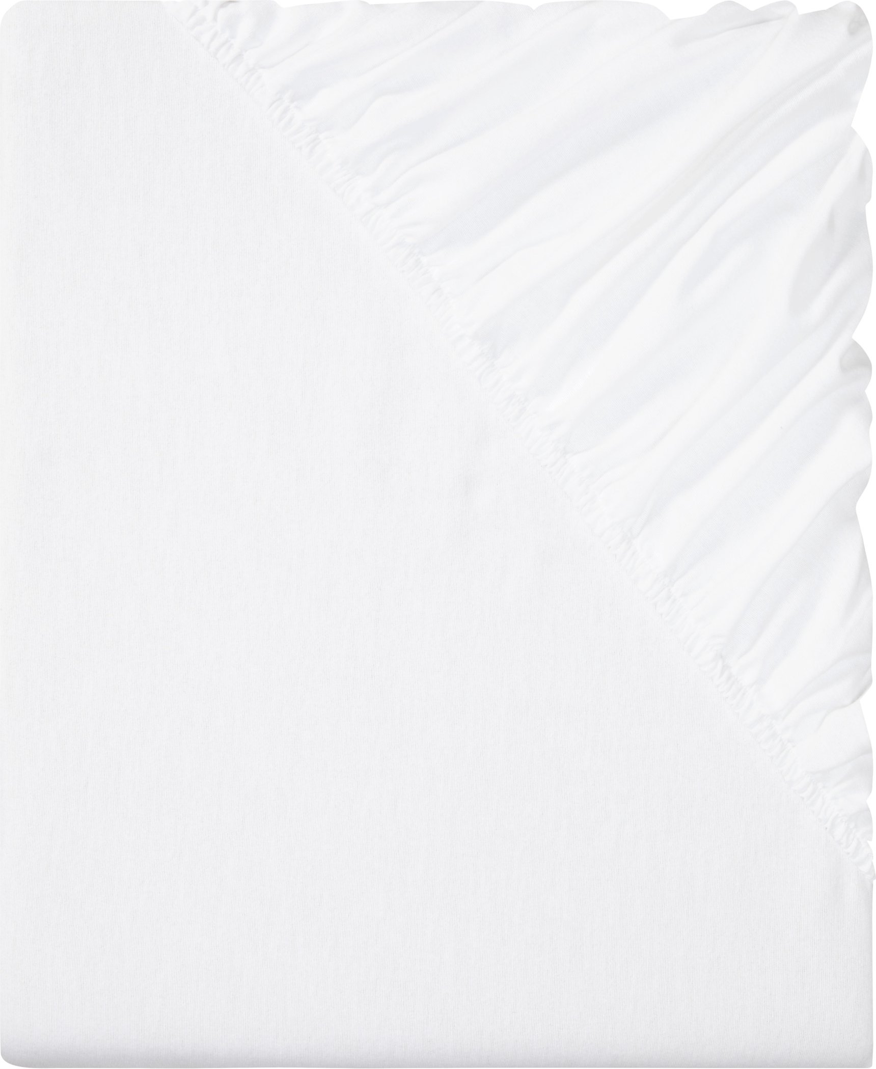 LIVARNO home Feinbiber-Spannbettlaken (Weiß)