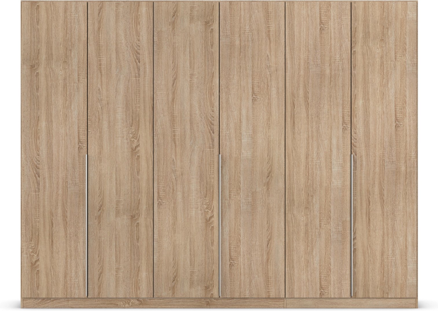 rauch ORANGE Drehtürenschrank Alabama (Basic-Zubehör, Eiche Sonoma, Griffe Alufarben, 271 x 210 cm)