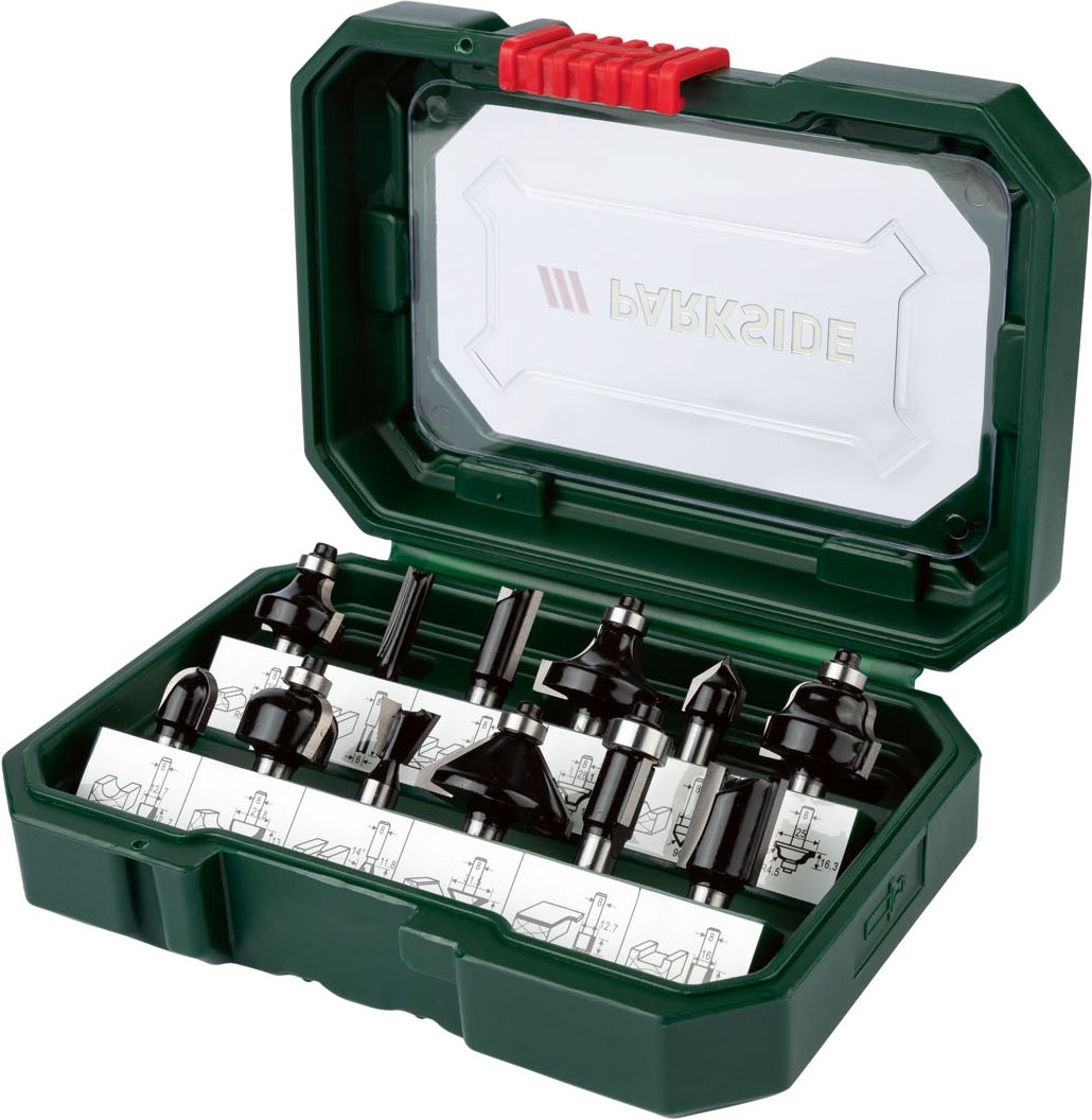 PARKSIDE® Fräsbits für Oberfräse »PFB 12 A1«, 12-teilig""