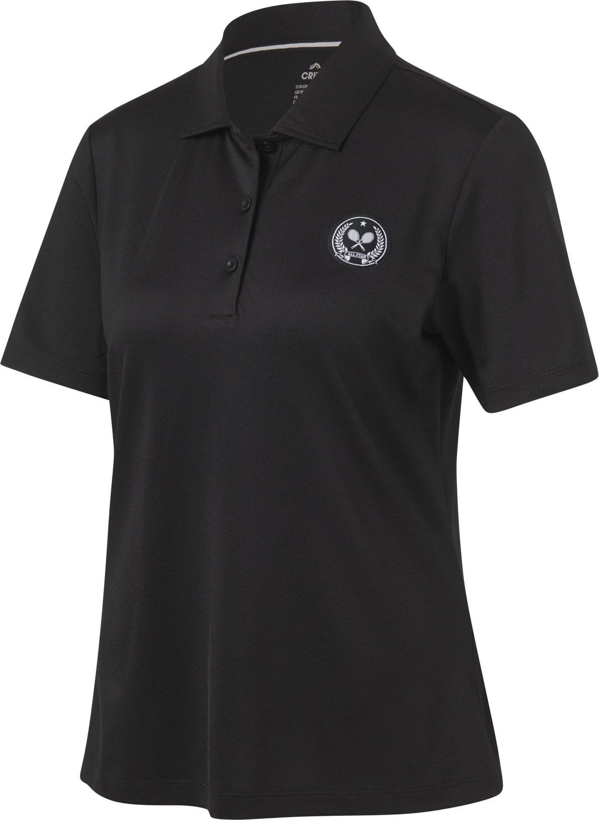CRIVIT Damen Funktionspolo (Schwarz, M (40/42))