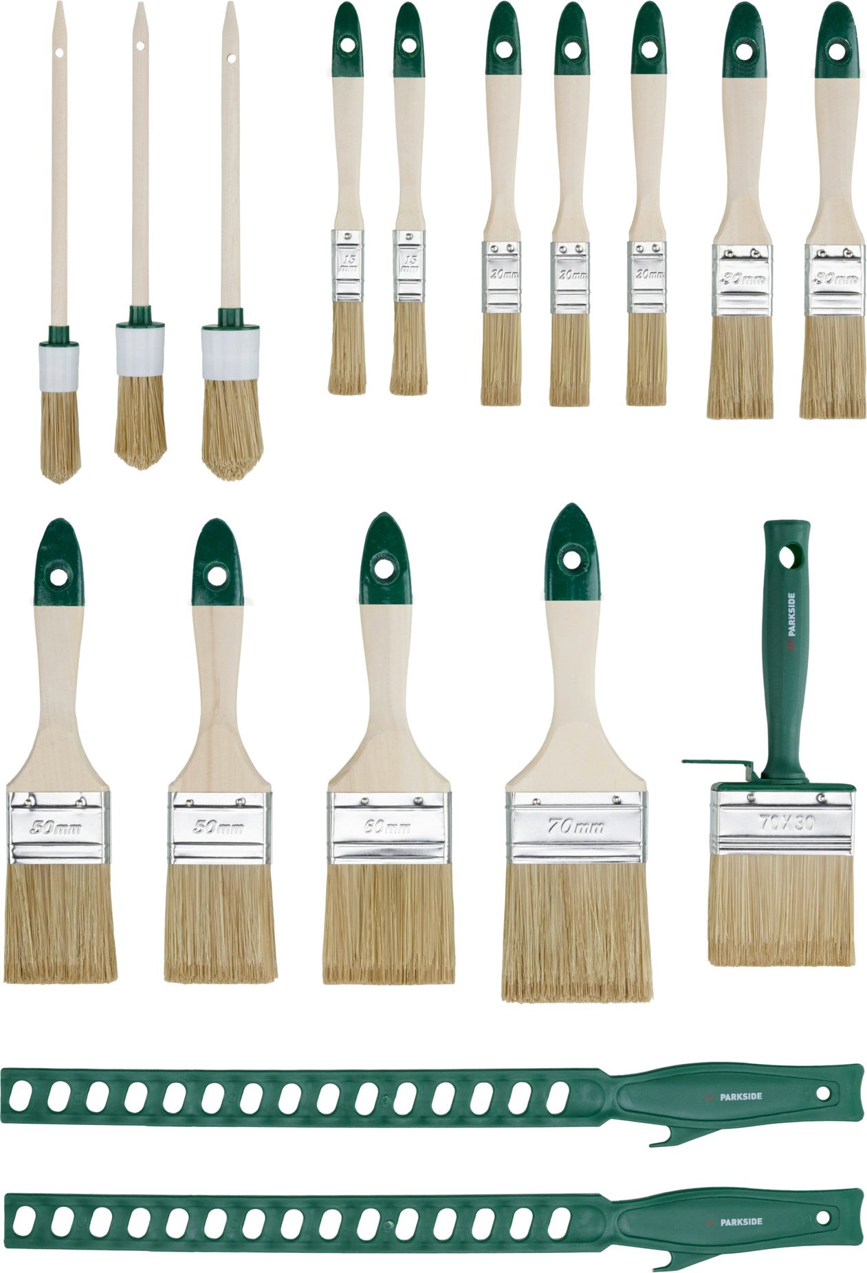 PARKSIDE® Pinselset XXL (17-tlg. - Lasur)