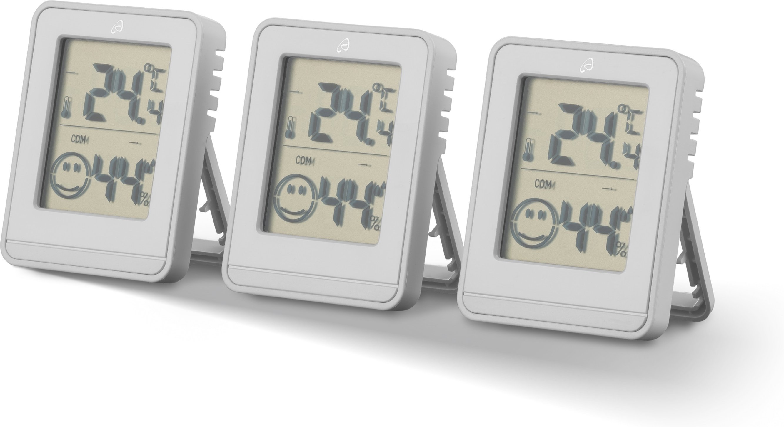 AURIOL® Thermo- Hygrometer 3-Teilig (Weiß)