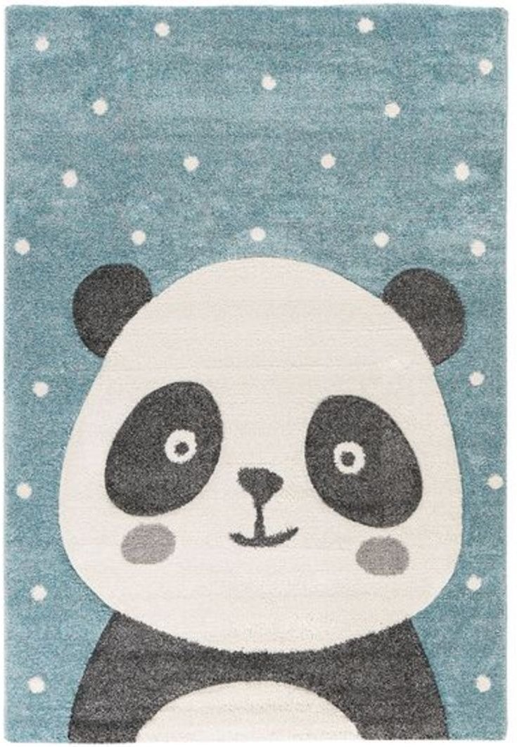 KAYOOM Kinder-Motivteppich (Panda blau, 120cm x 170cm)