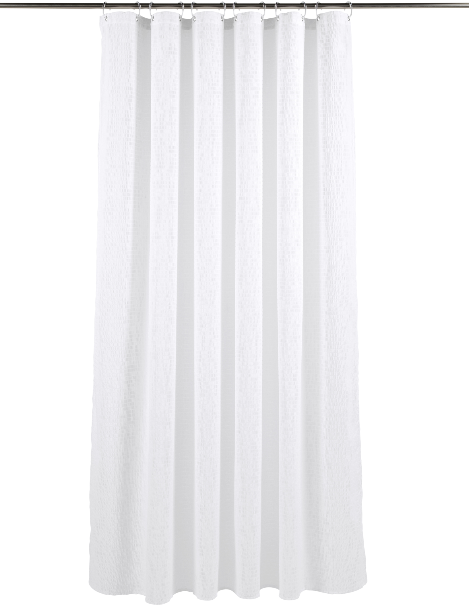 LIVARNO home Seersucker-Duschvorhang, 180 x 200 cm (Weiß)""