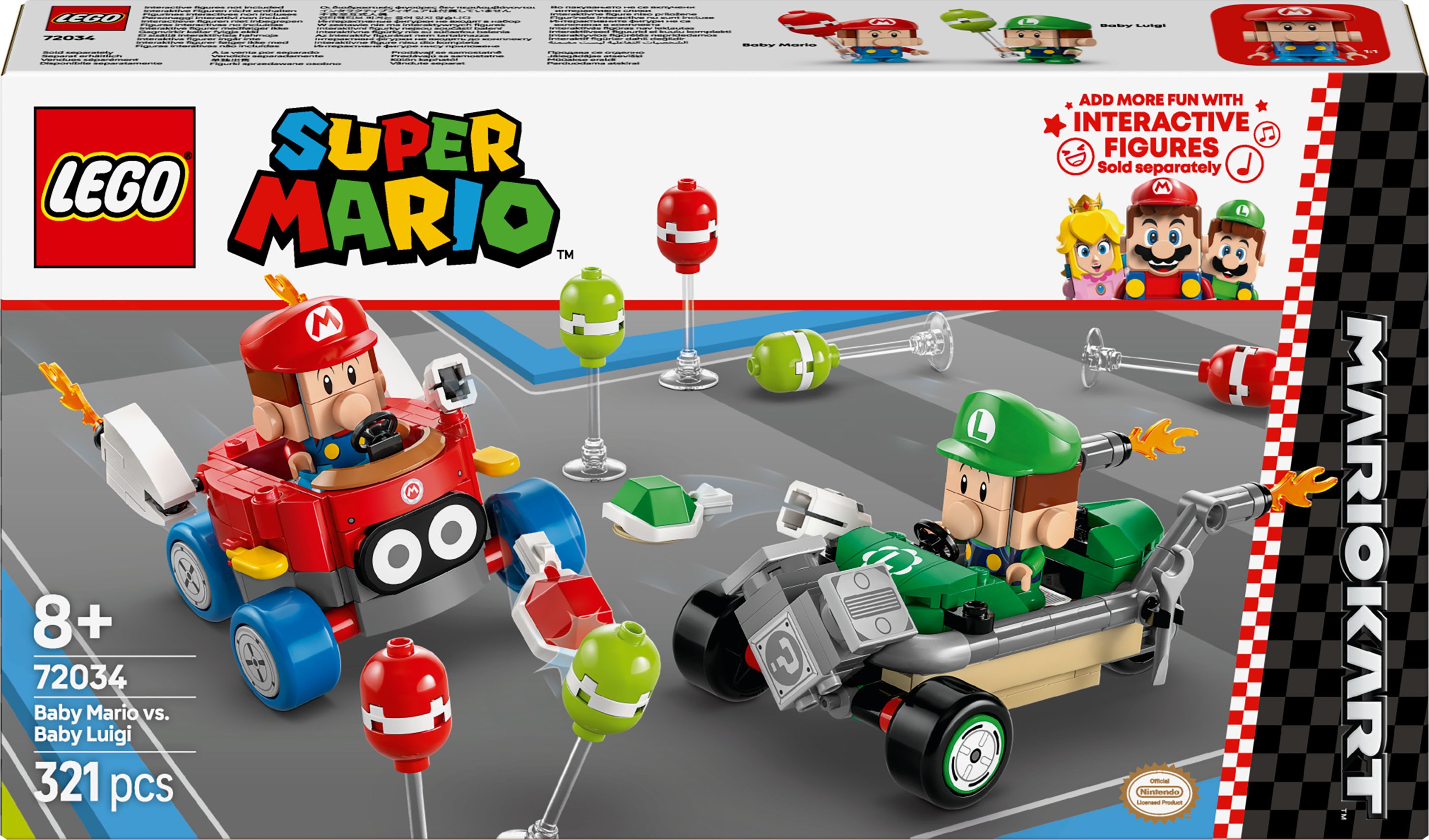 LEGO® Super Mario 72034 Mario Kart™ – Baby Mario vs. Baby Luigi
