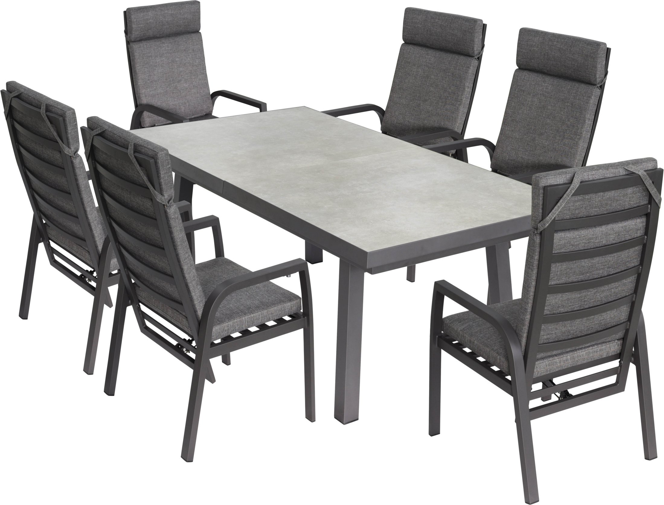 bellavista - Home & Garden® Dining-Set »Ontario/Kansas«, 7-teilig, mit Ausziehfunktion