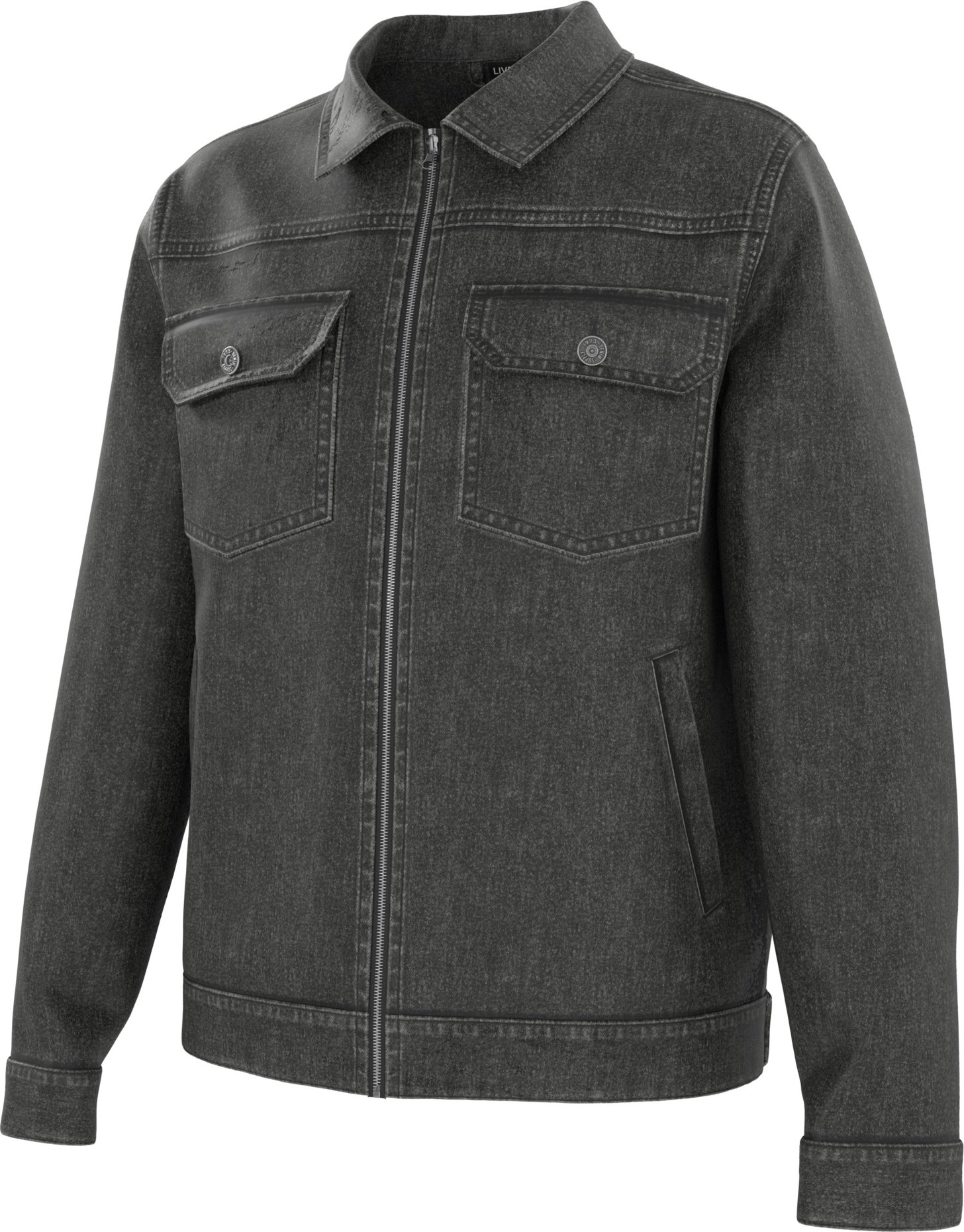 Thumbnail - LIVERGY® Herren Jeansjacke (Schwarz, M (48/50))