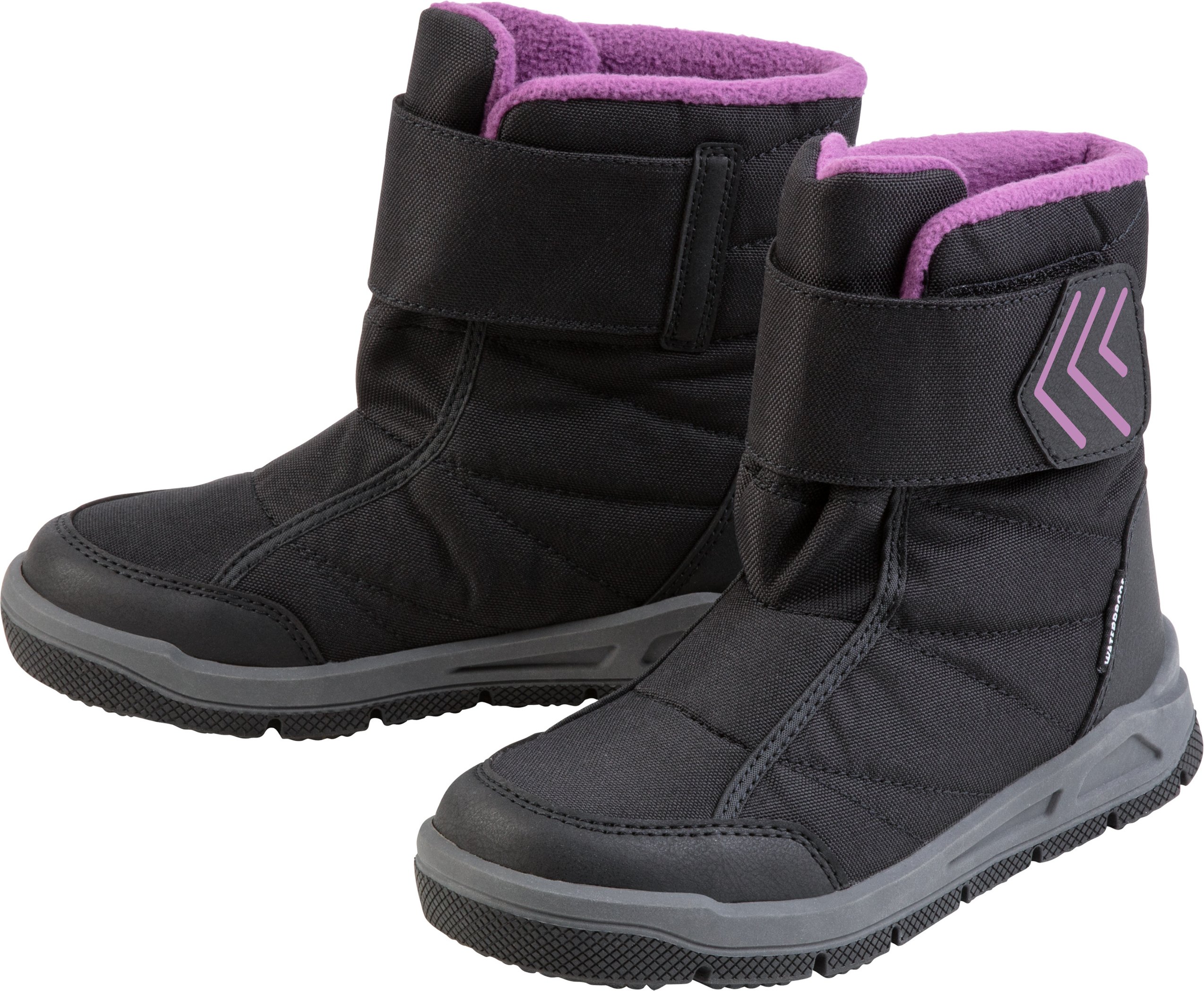 pepperts!® Kinder Mädchen Schneestiefel mit Warmfutter (Schwarz, 33)