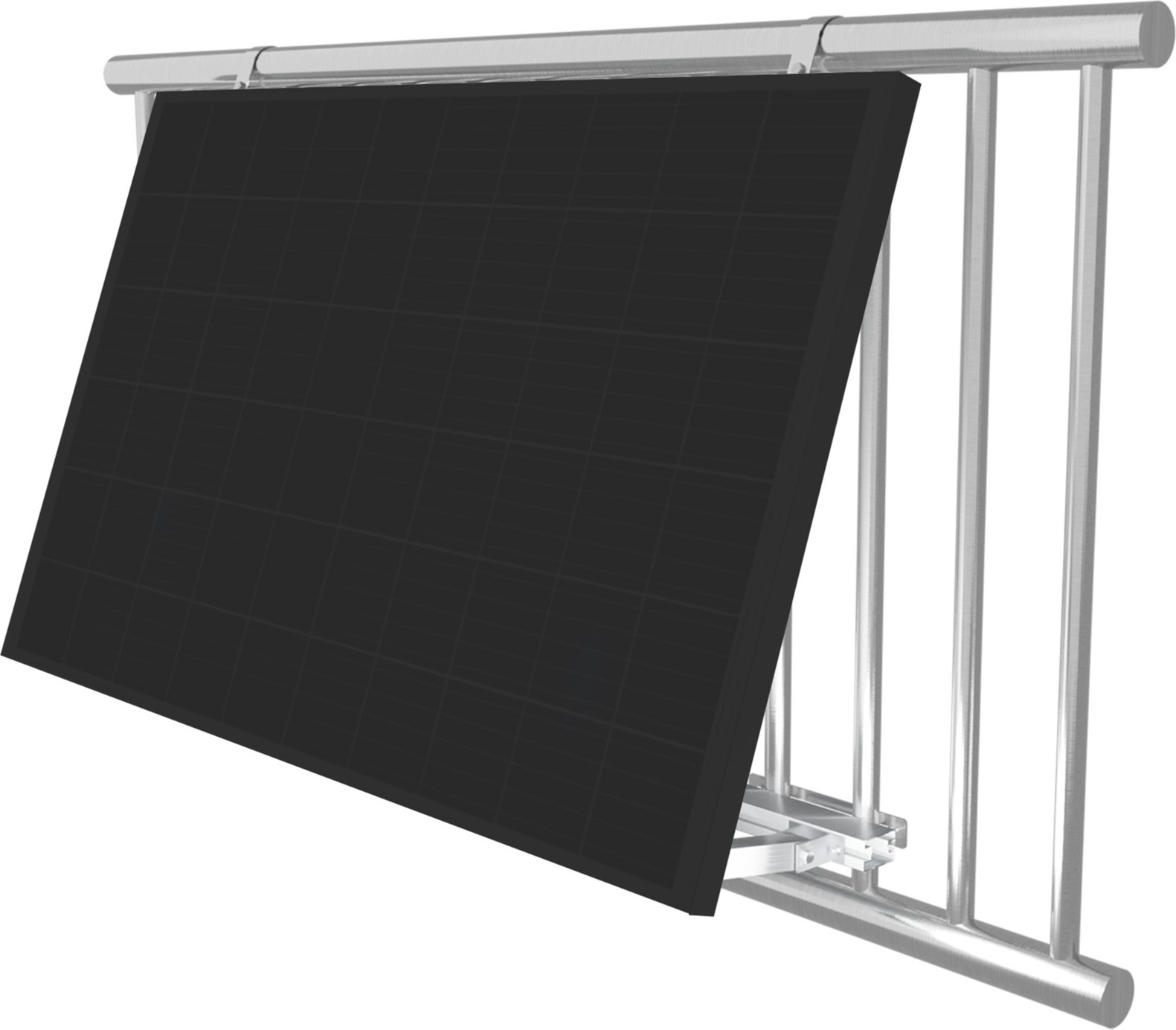 VALE BKW-Halterungs-Set für Balkongeländer Halterung Solarmodule, rund