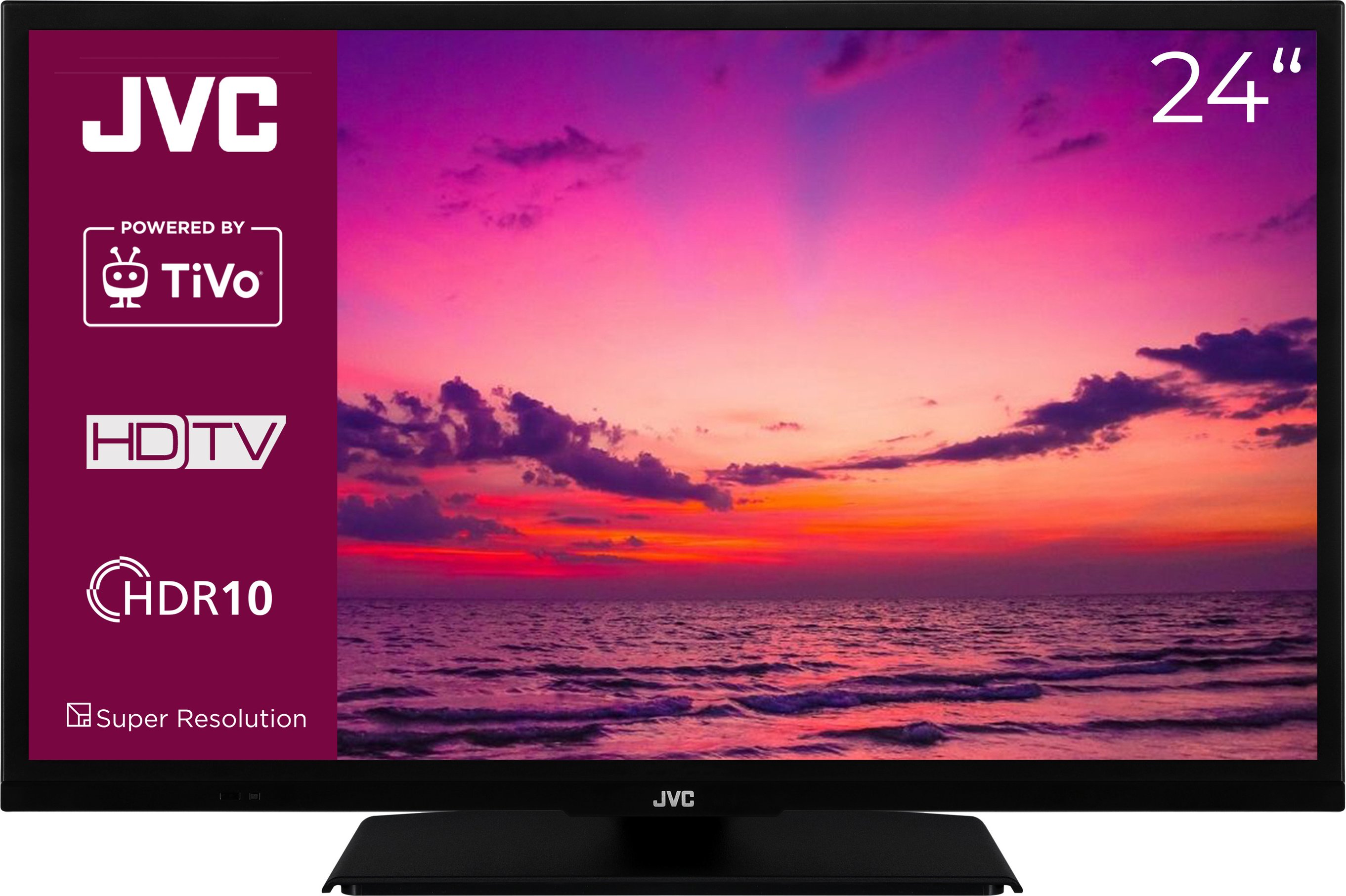 JVC Fernseher LT-24VH5455 Smart TV Powered by TiVo 24 Zoll HD-Ready (Schwarz)