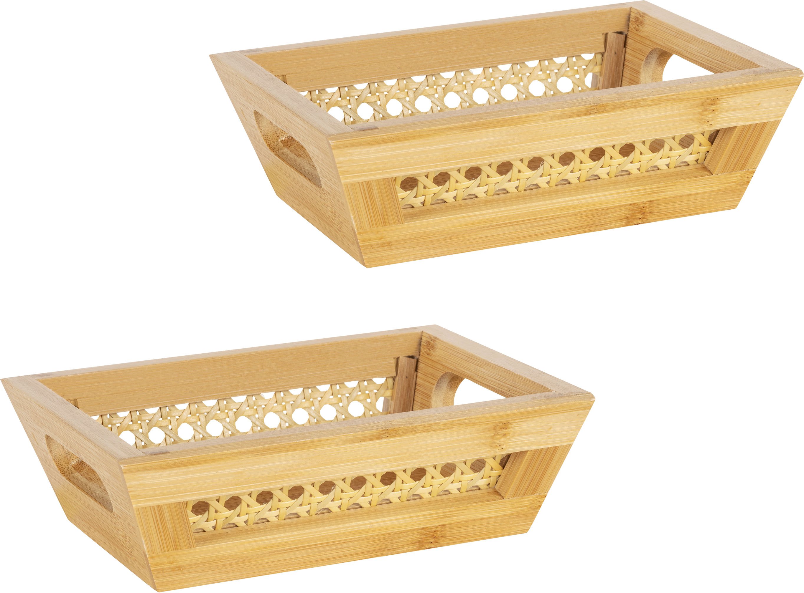 Wenko Aufbewahrungskörbe (2er Set Körbe S, natur)