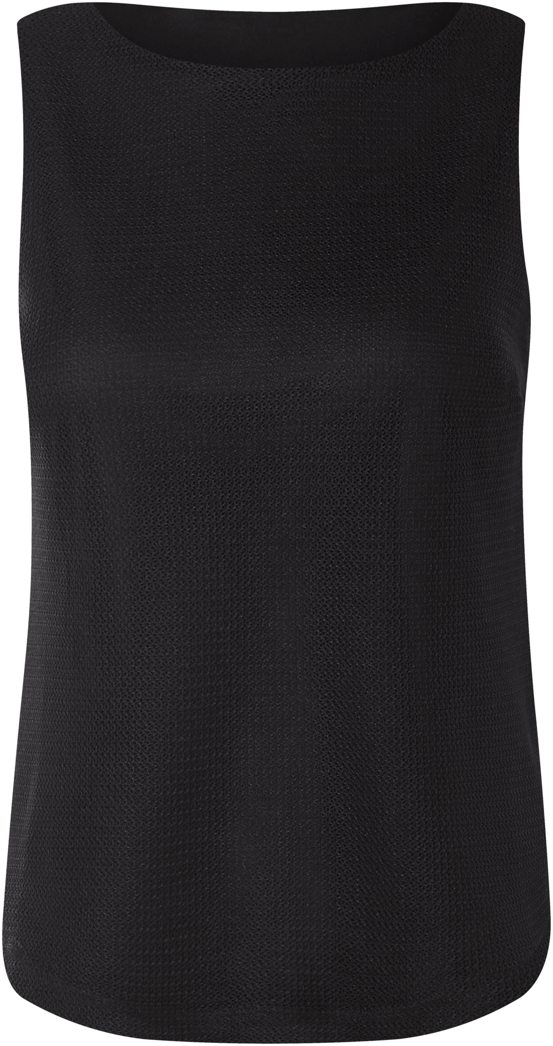 esmara® Damen Stricktop, mit leicht verlängerter Rückseite (Schwarz, 44)