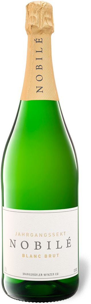 Markgräfler Winzer Nobilé Jahrgangssekt Blanc brut, Schaumwein 2023