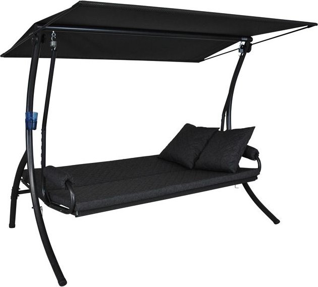 Angerer Hollywoodschaukel »WAVE«, 3-Sitzer (Grau)