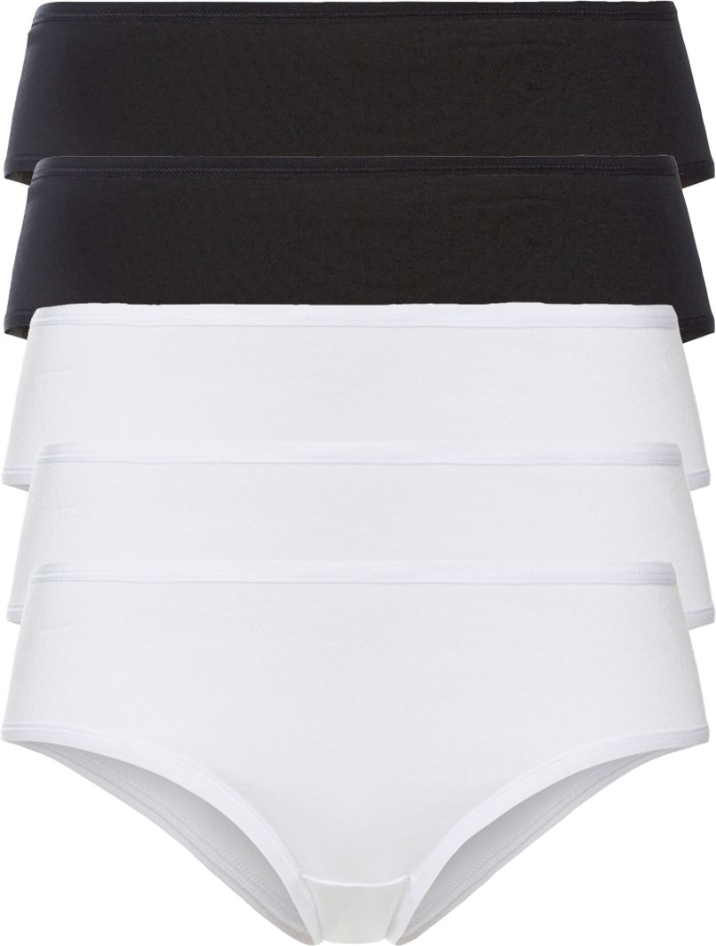 Thumbnail - esmara® Damen Hipster 5er (Schwarz/weiß, S(36/38))