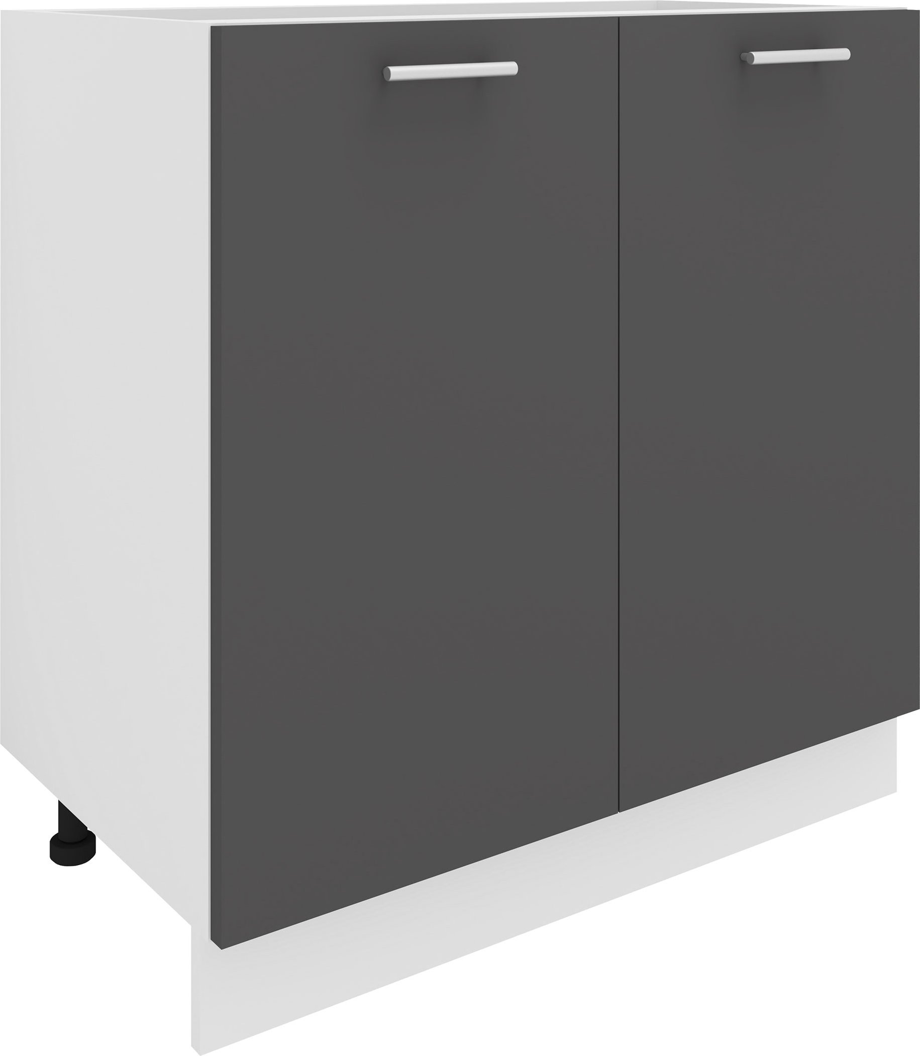 VCM Unterschrank/Frontblende Esilo (Küchenschrank, Weiß/anthrazit, 2 Türen 80)